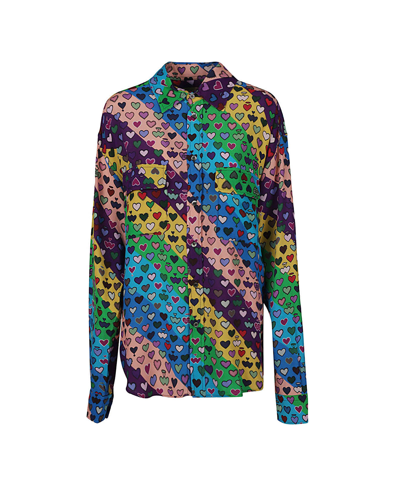 Alessandro Enriquez Printed Viscose Shirt - MultiColour