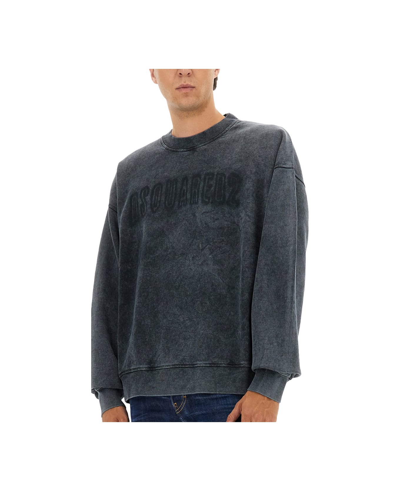 Dsquared2 Sweatshirt With Logo - GREY
