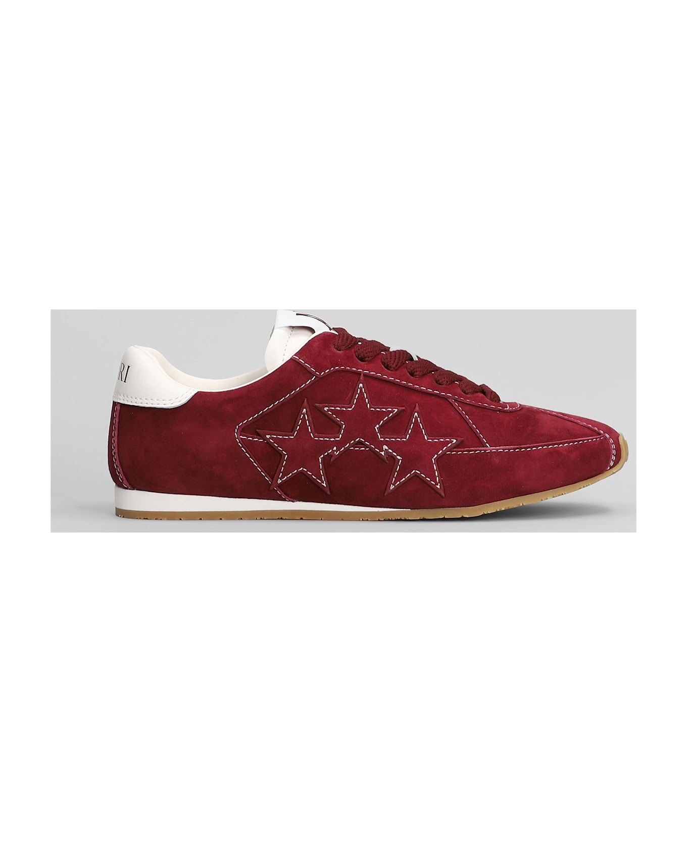 AMIRI Pacific Flat Sneakers In Red Suede - red