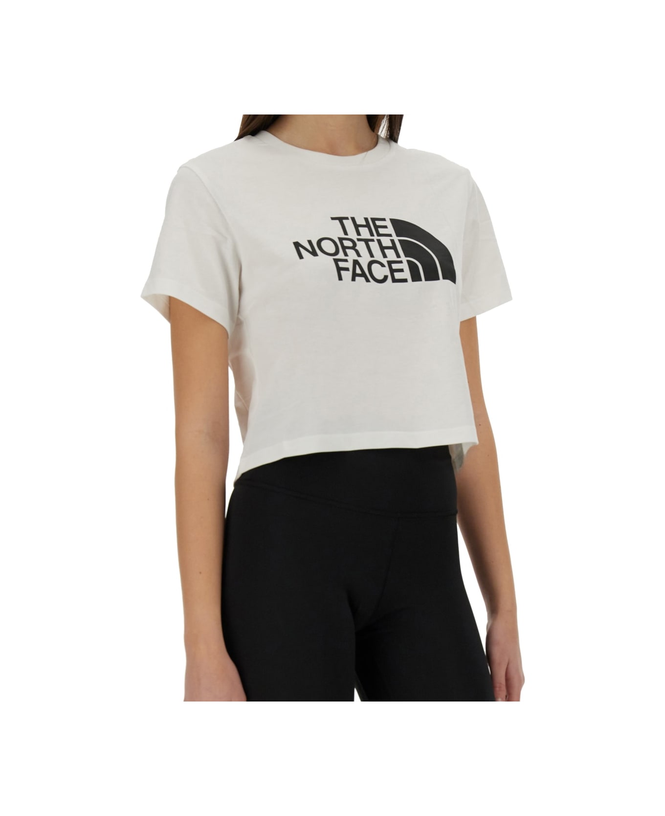 The North Face "easy" Short Waist T-shirt - WHITE
