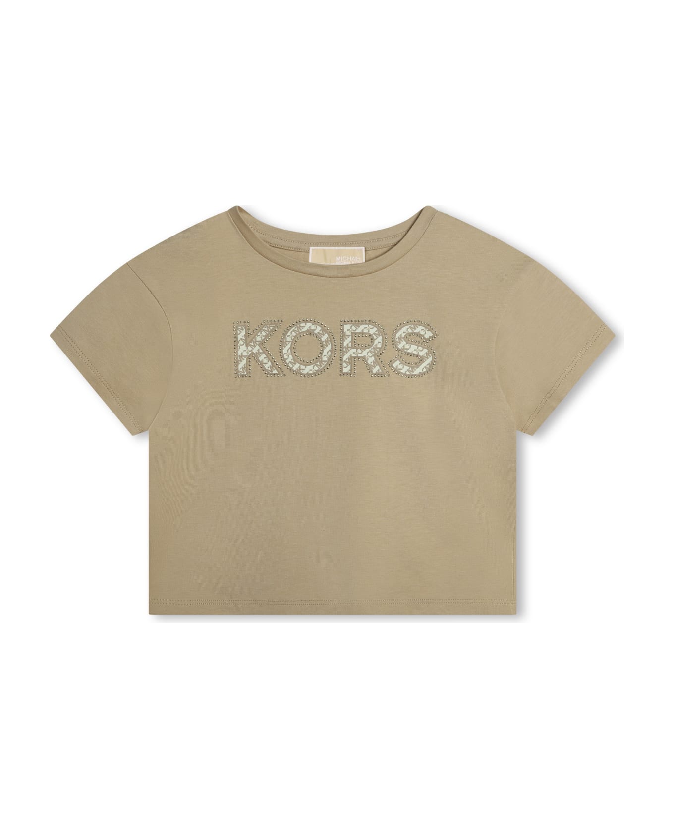 Michael Kors T-shirt Con Logo - Beige Tシャツ＆ポロシャツ