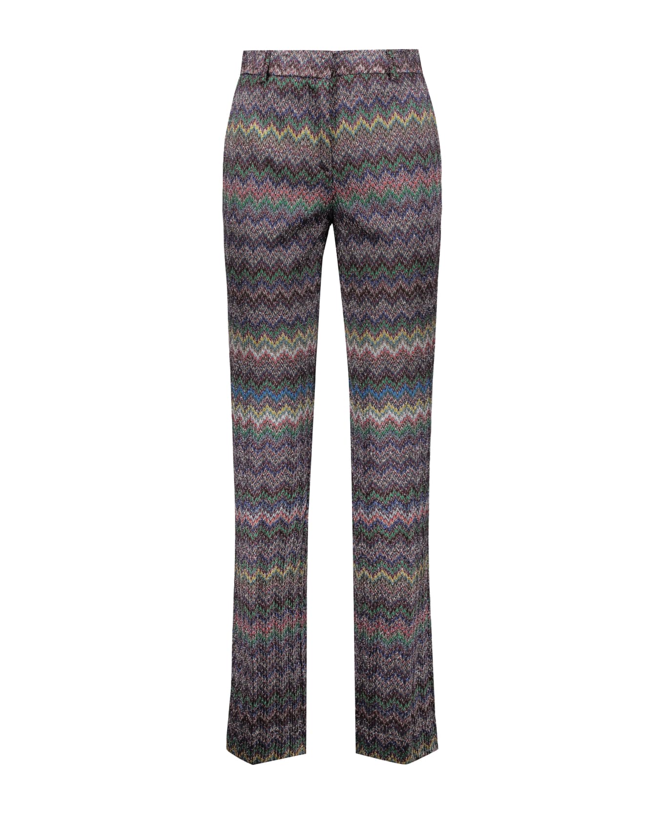 Missoni Lurex Chevron Knitted Palazzo Trousers - Multicolor