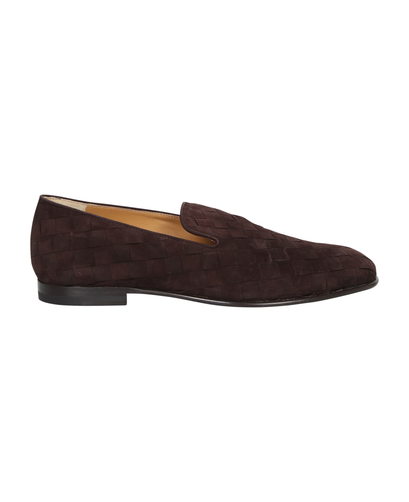 Lardini Brown Suede Loafers - Brown ローファー＆デッキシューズ