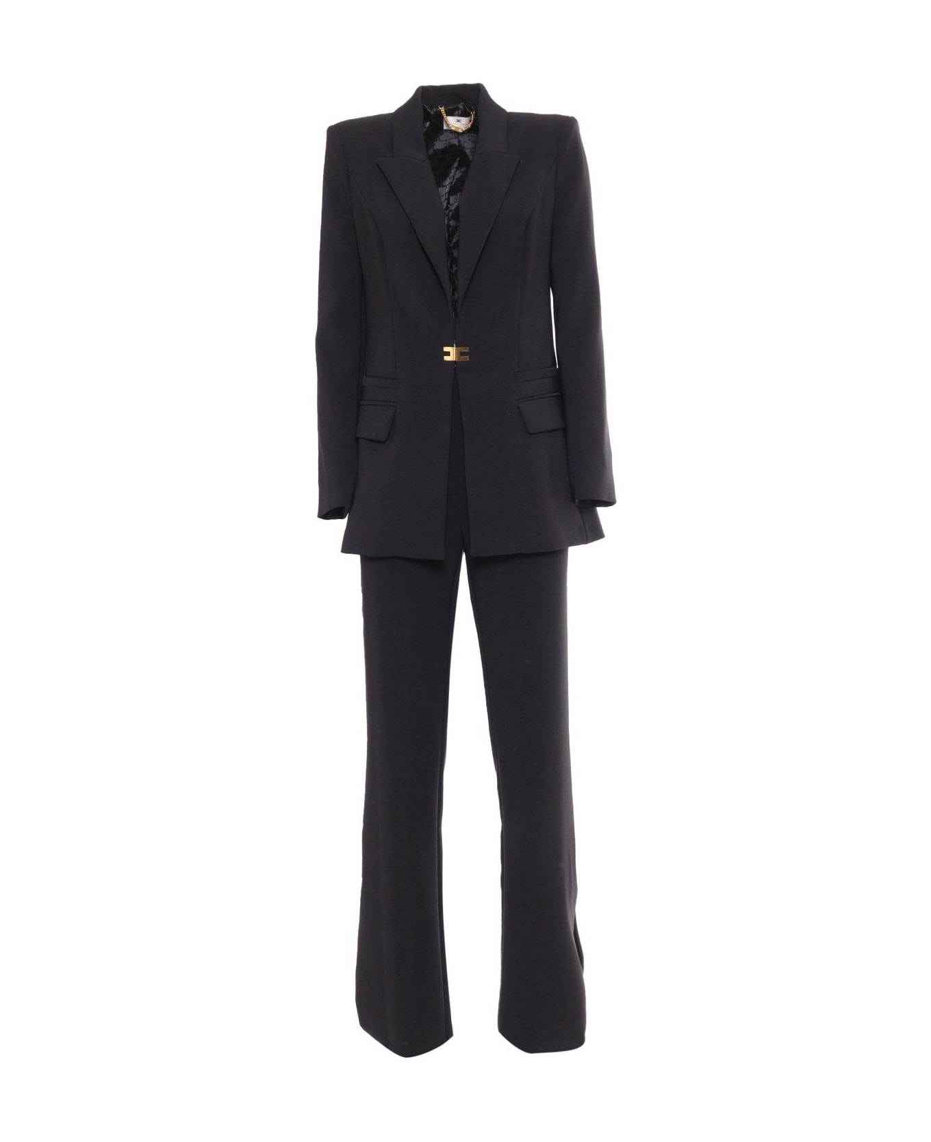 Elisabetta Franchi Jacket+trousers - BLACK