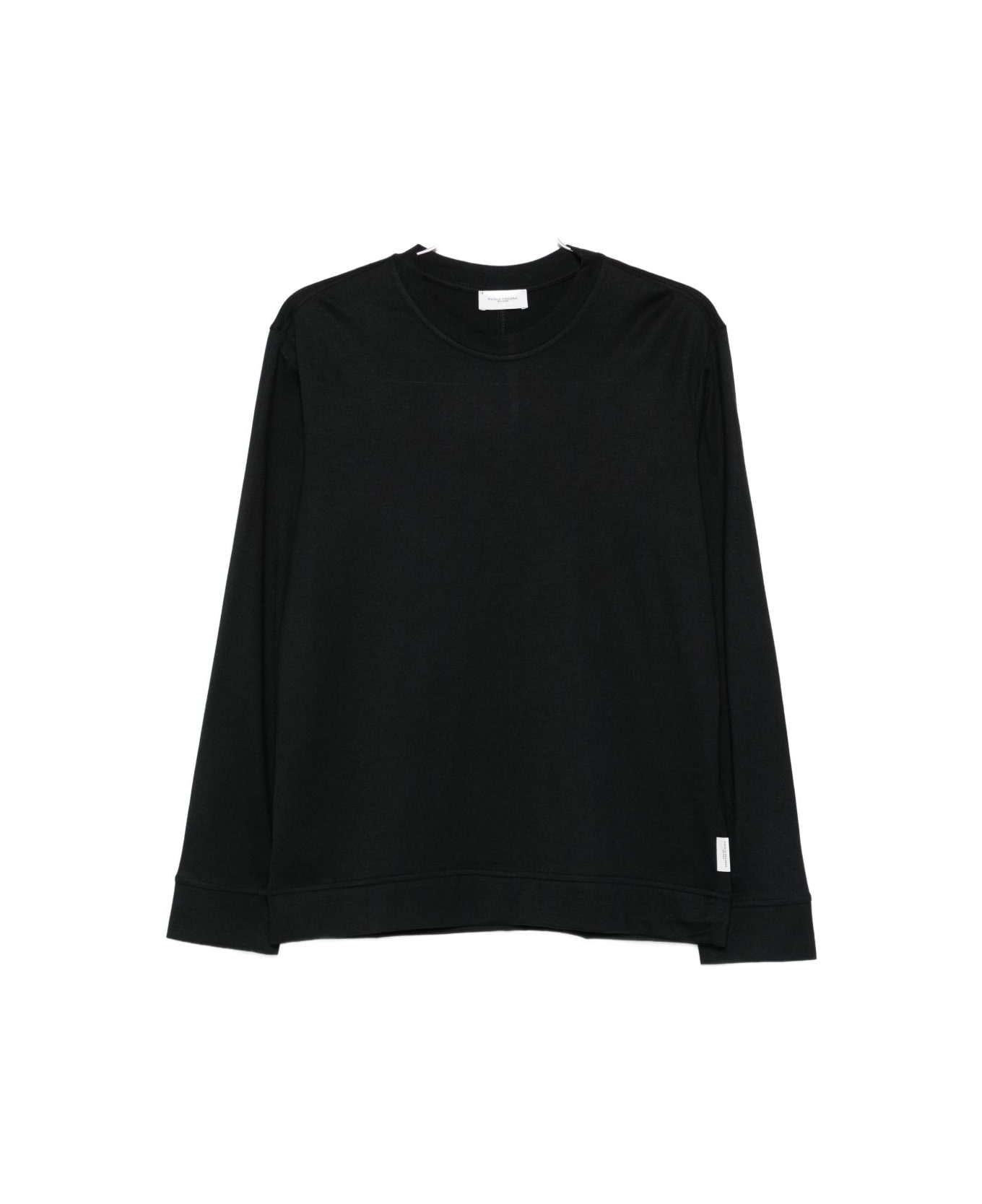Paolo Pecora Black Modal Knit T-shirt - Black