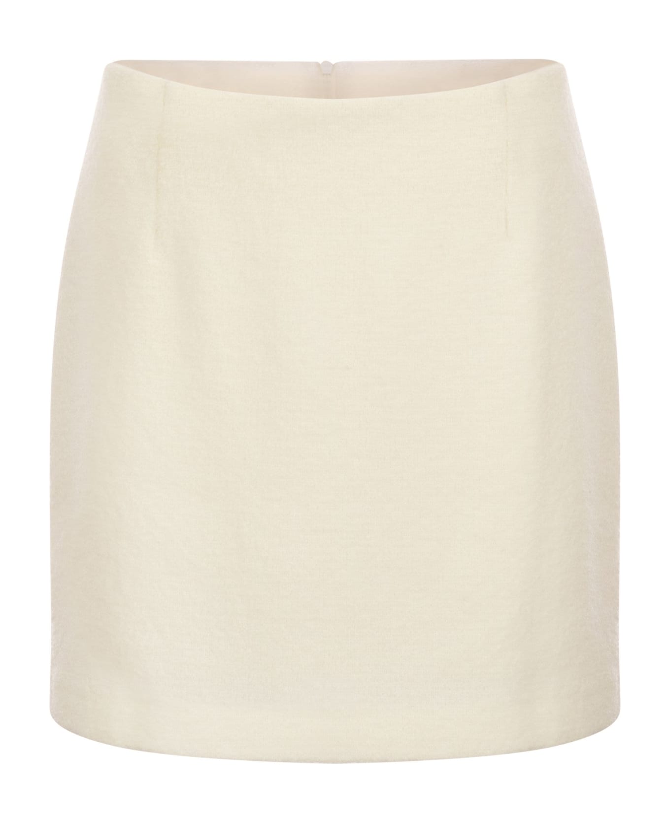 Tagliatore May - Sponge Miniskirt - White