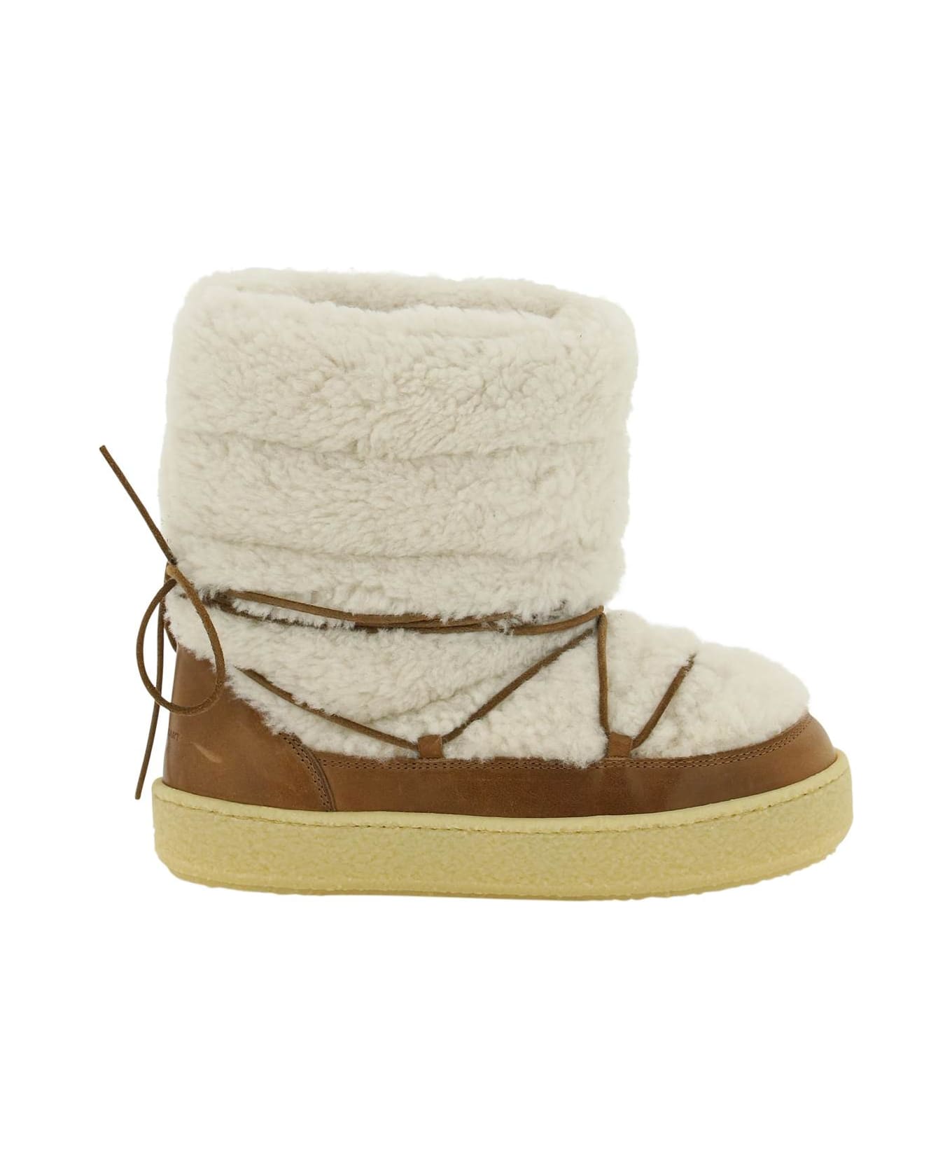 Isabel Marant Zimlee Snow Ankle Boots - Ecru