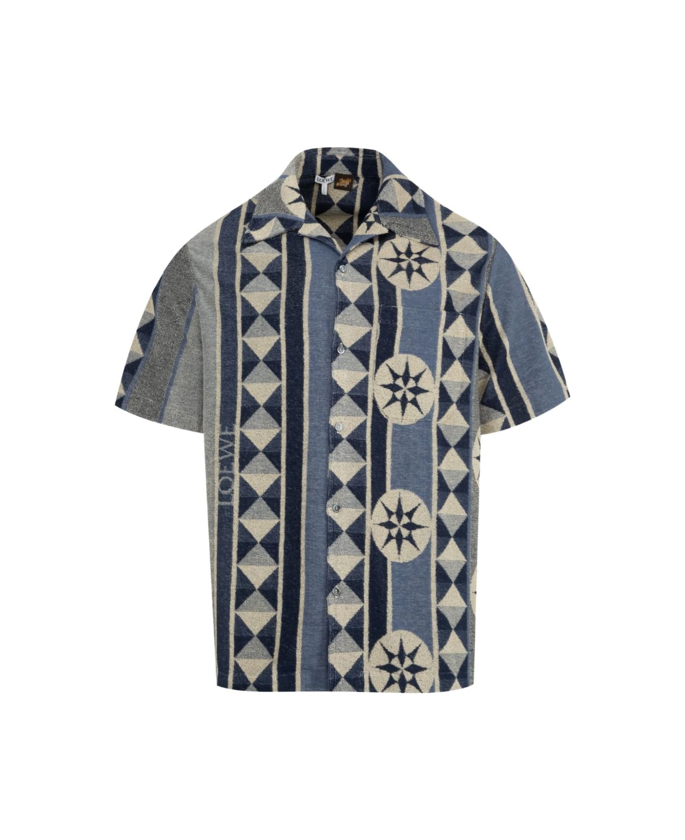 Loewe Jacquard Cotton Shirt - Blue