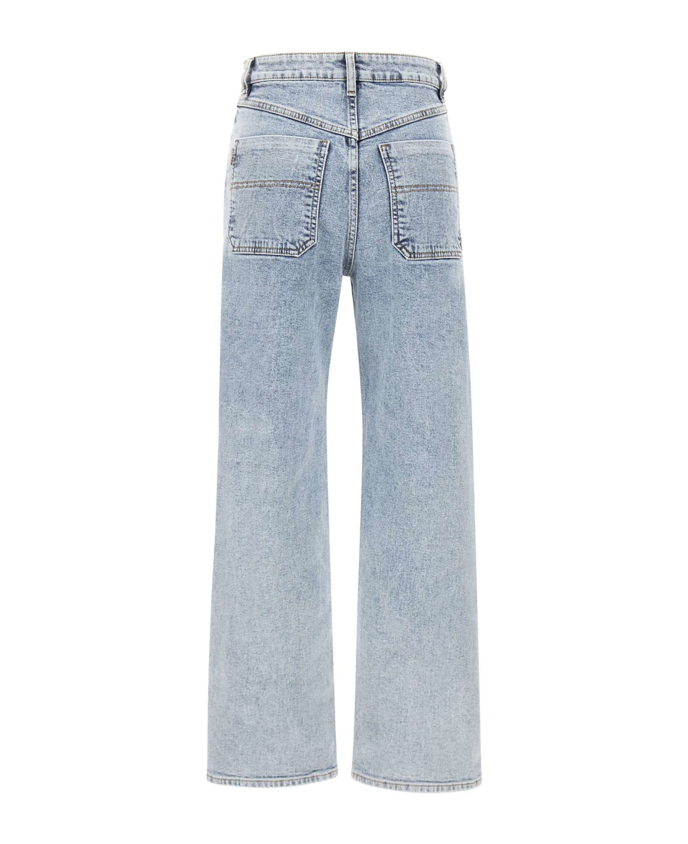 REMAIN Birger Christensen "high Wasted Denim Pants" Cotton Jeans - BLUE デニム
