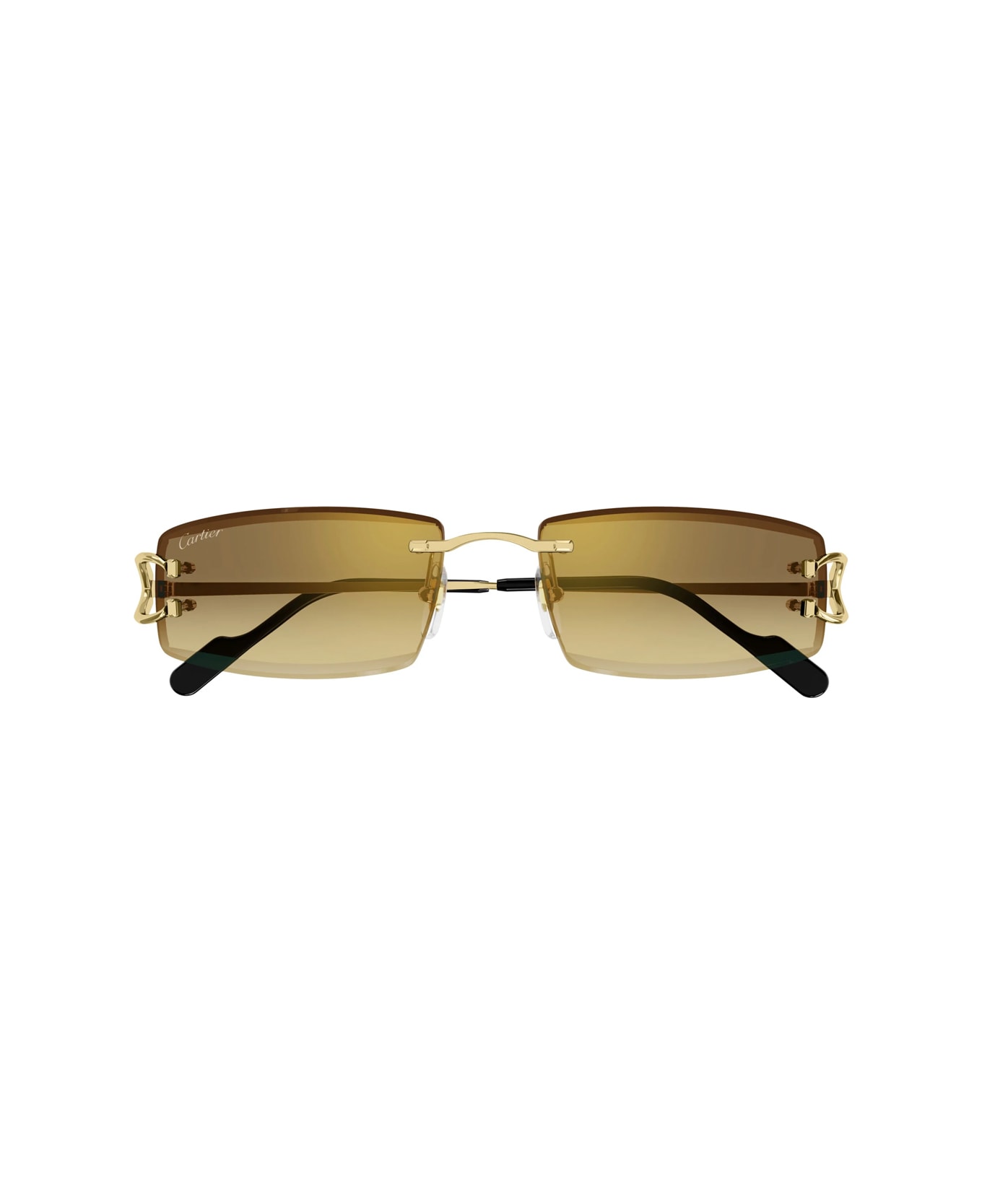 Cartier Eyewear Ct0465s 004 Signature C De Cartier Sunglasses - Gold Gold Brown