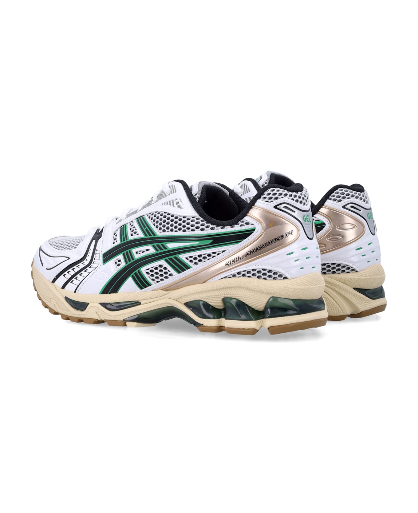 Asics Gel-kayano 14 Mesh And Faux Leather Sneakers - WHITE/HINOKI BEIGE