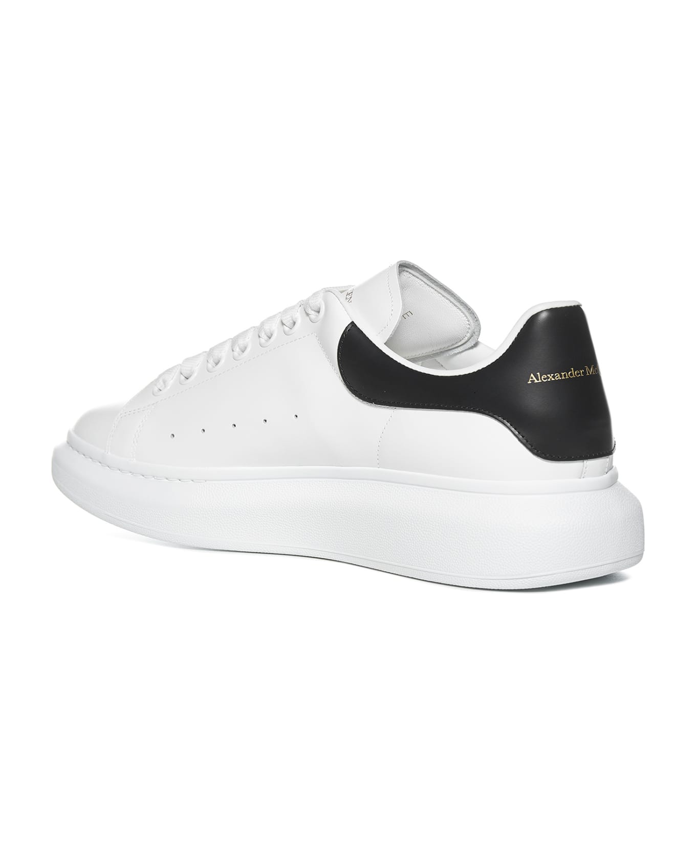 Alexander McQueen Oversize Leather Sneakers - White/black スニーカー