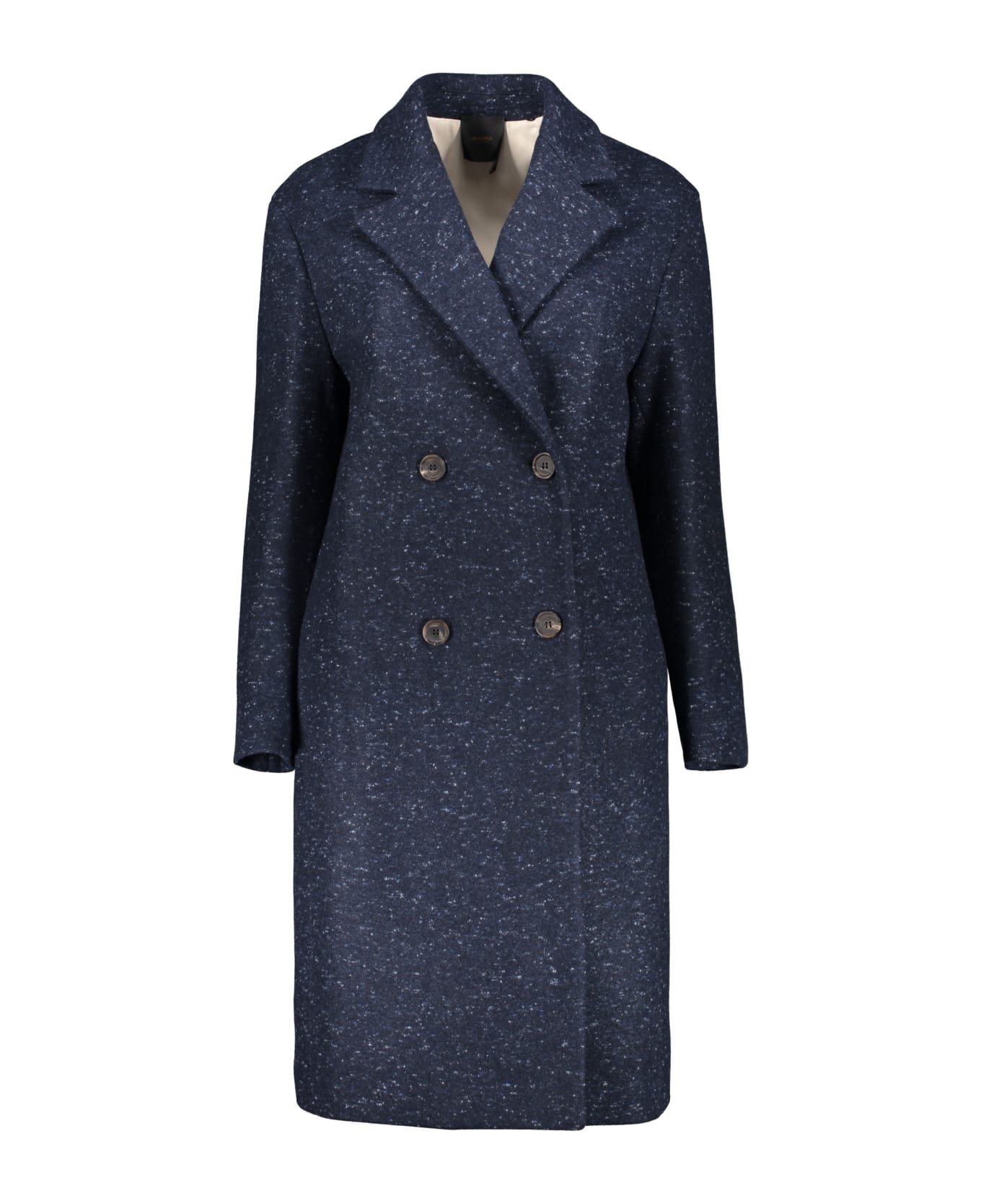 Agnona Double-breasted Cashmere Coat - blue コート