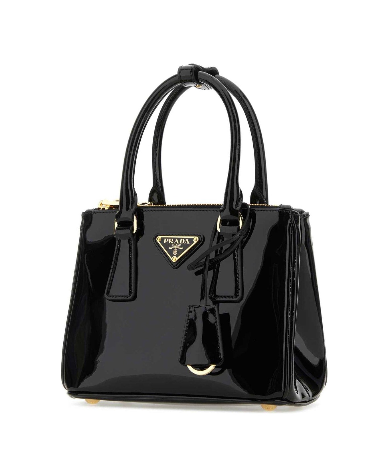 Prada Galleria Triangle-logo Mini Handbag - NEROR