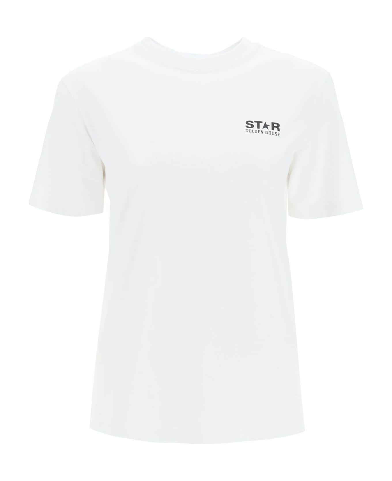 Golden Goose Big Star T-shirt - WHITE BLACK (White)