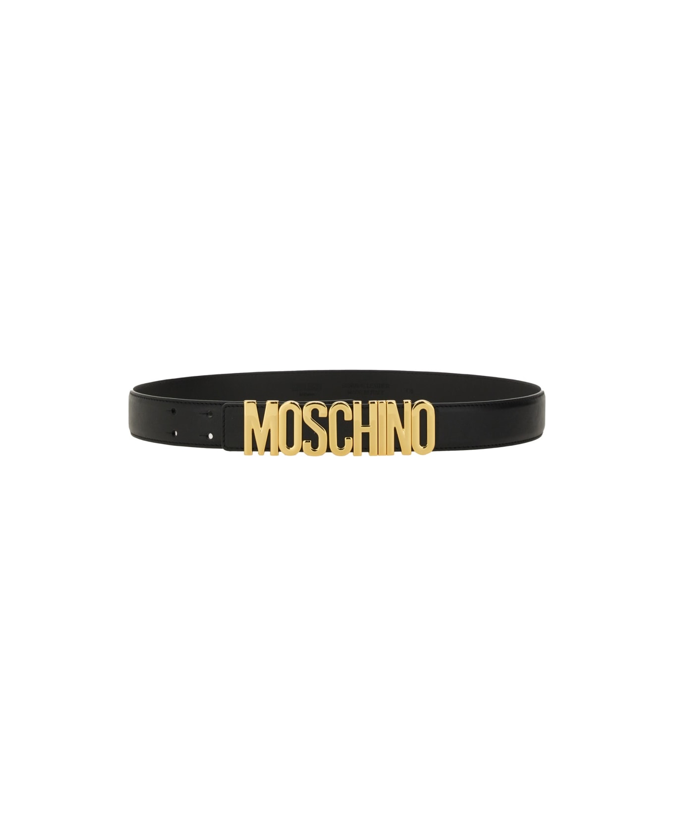 Moschino Cinrua With Logo - BLACK