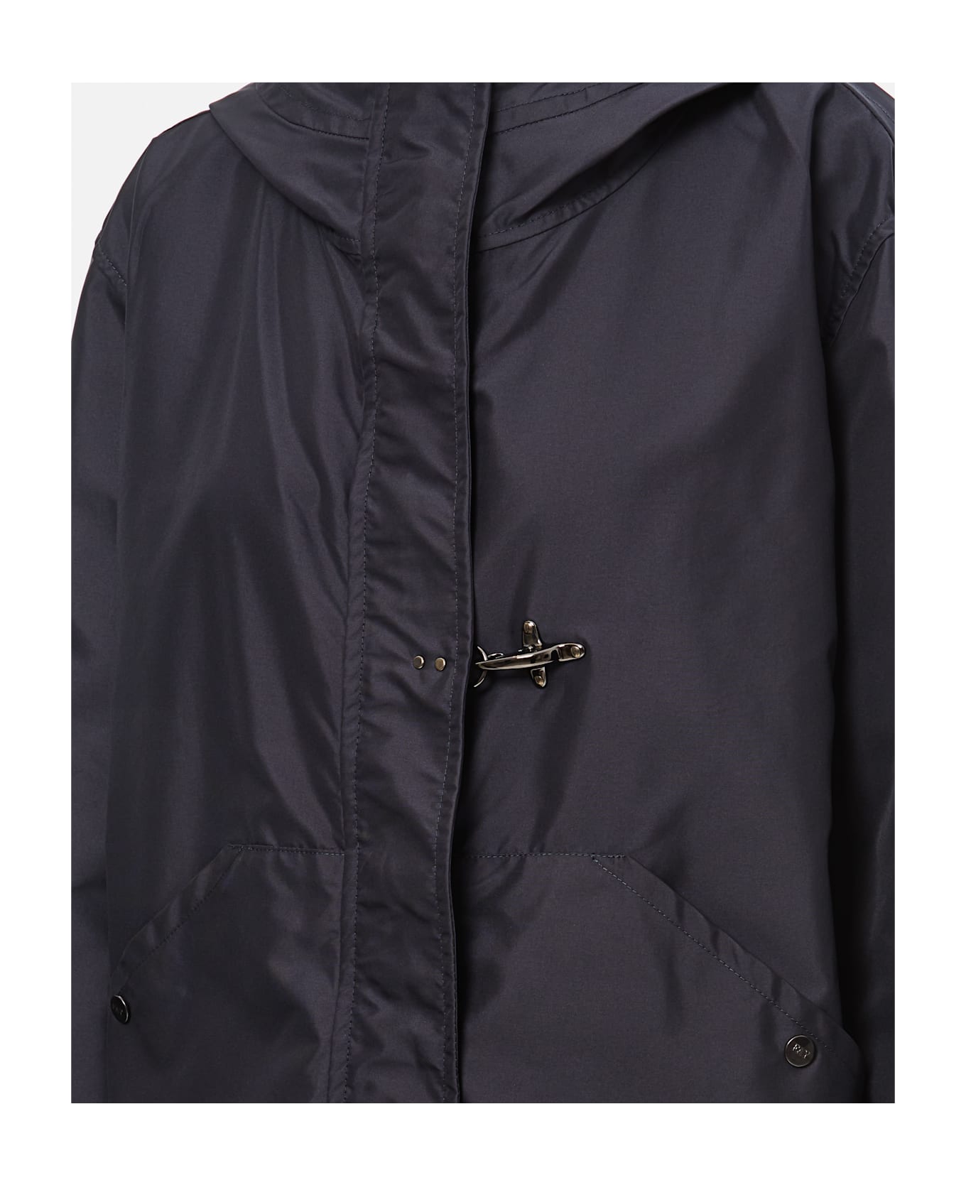 Fay Short Parka With Hood - Baltic