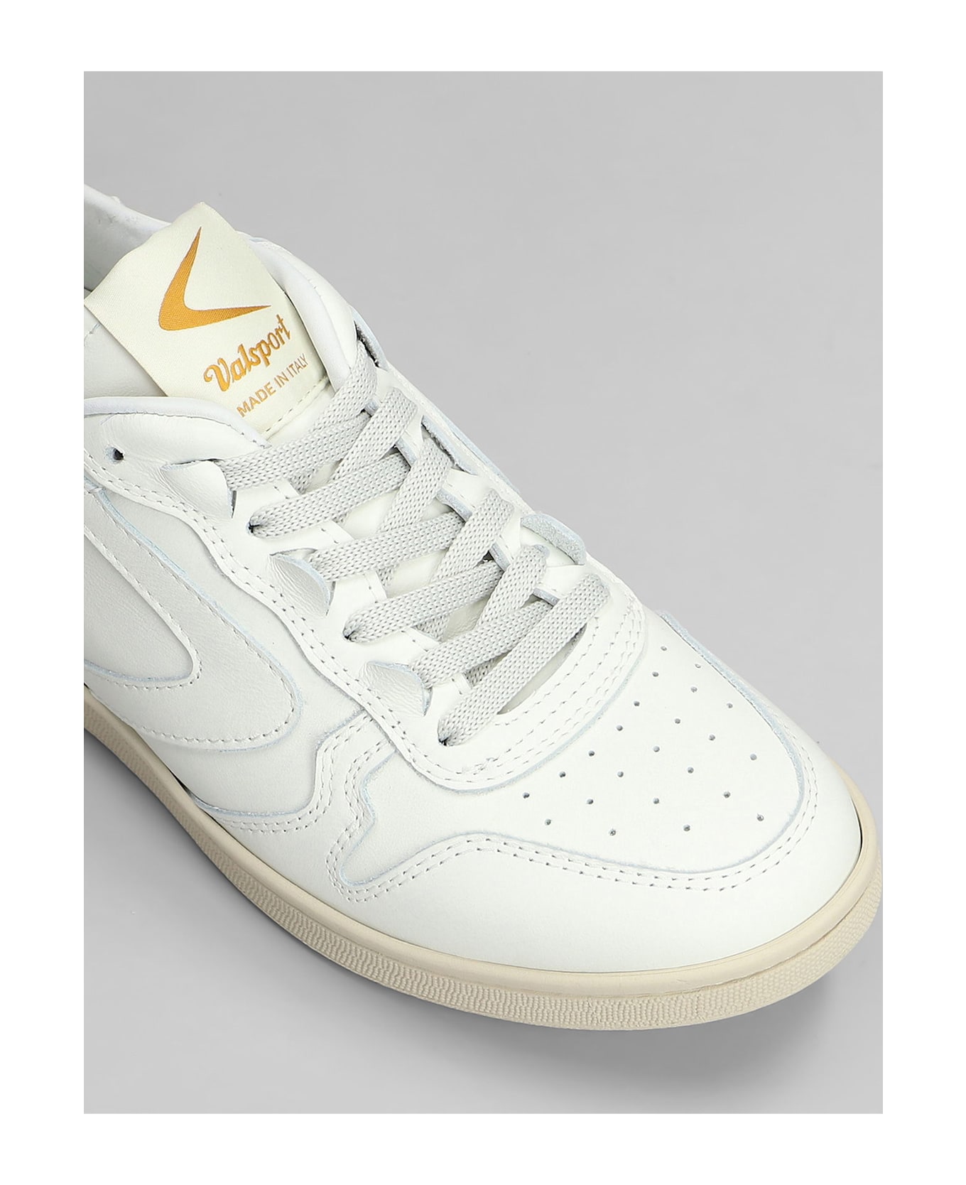 Valsport Super Sneakers In White Leather - white