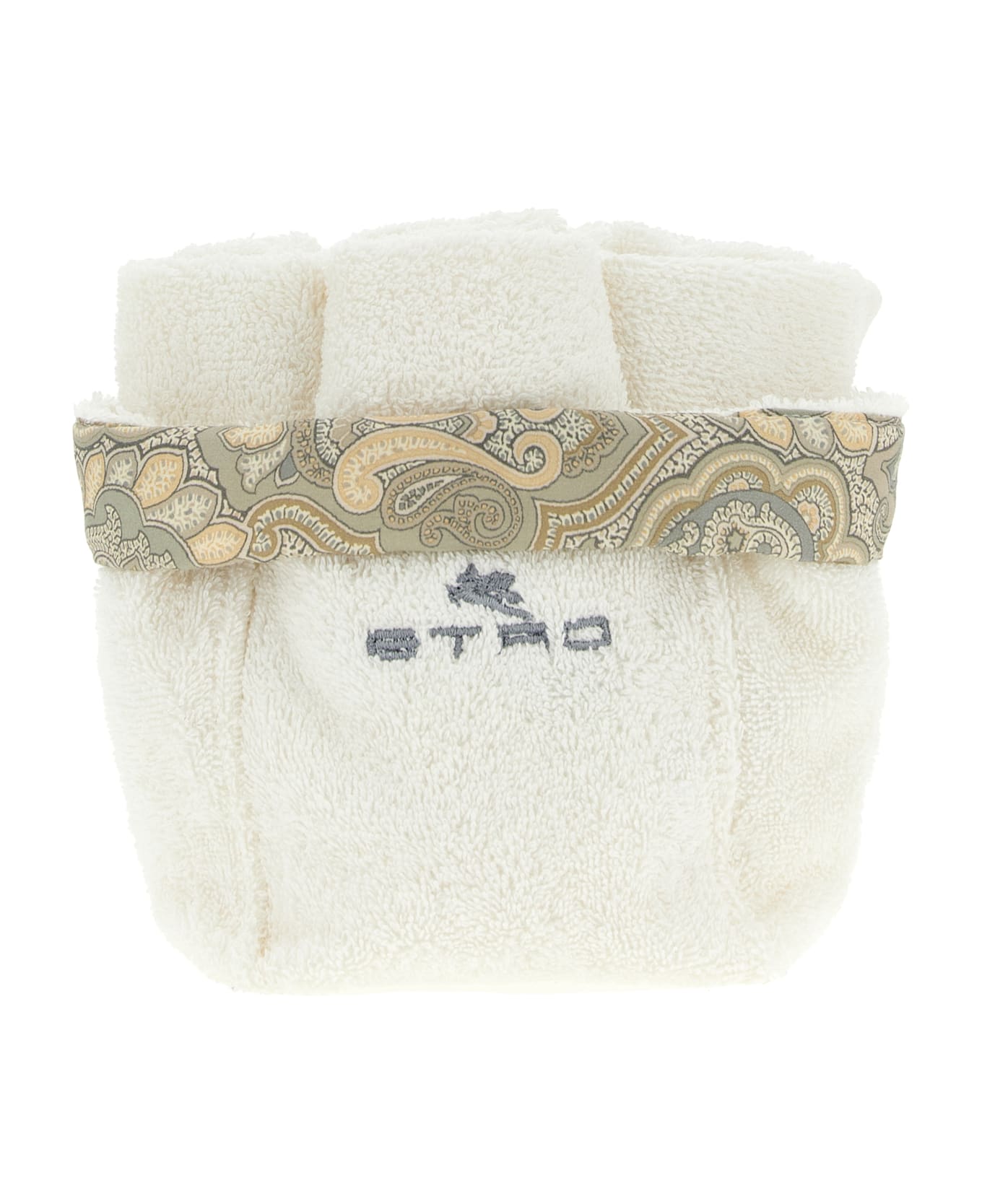 Etro Set Of 4 Washbasins + '7plies' Basket - Beige