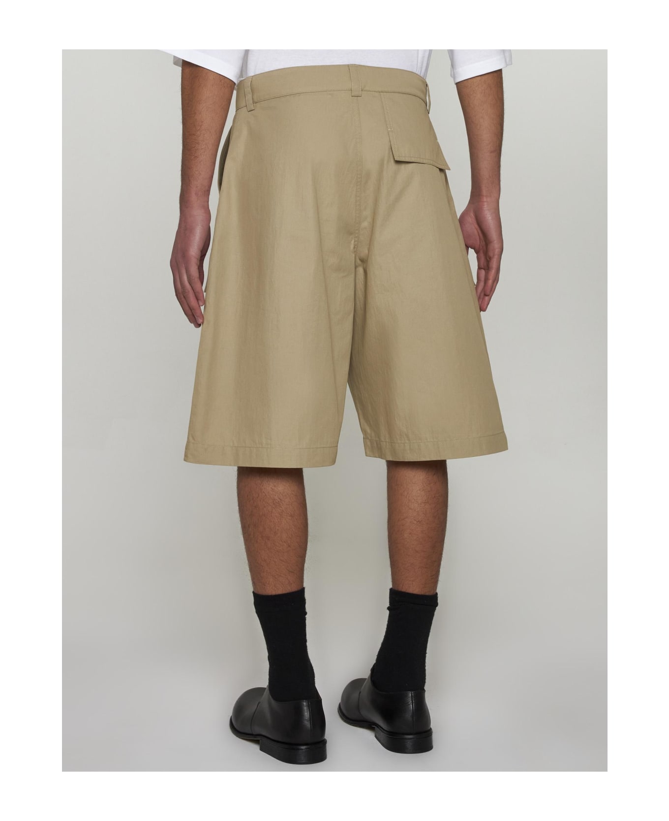 Studio Nicholson Tiller Cotton-blend Shorts - BEIGE ショートパンツ