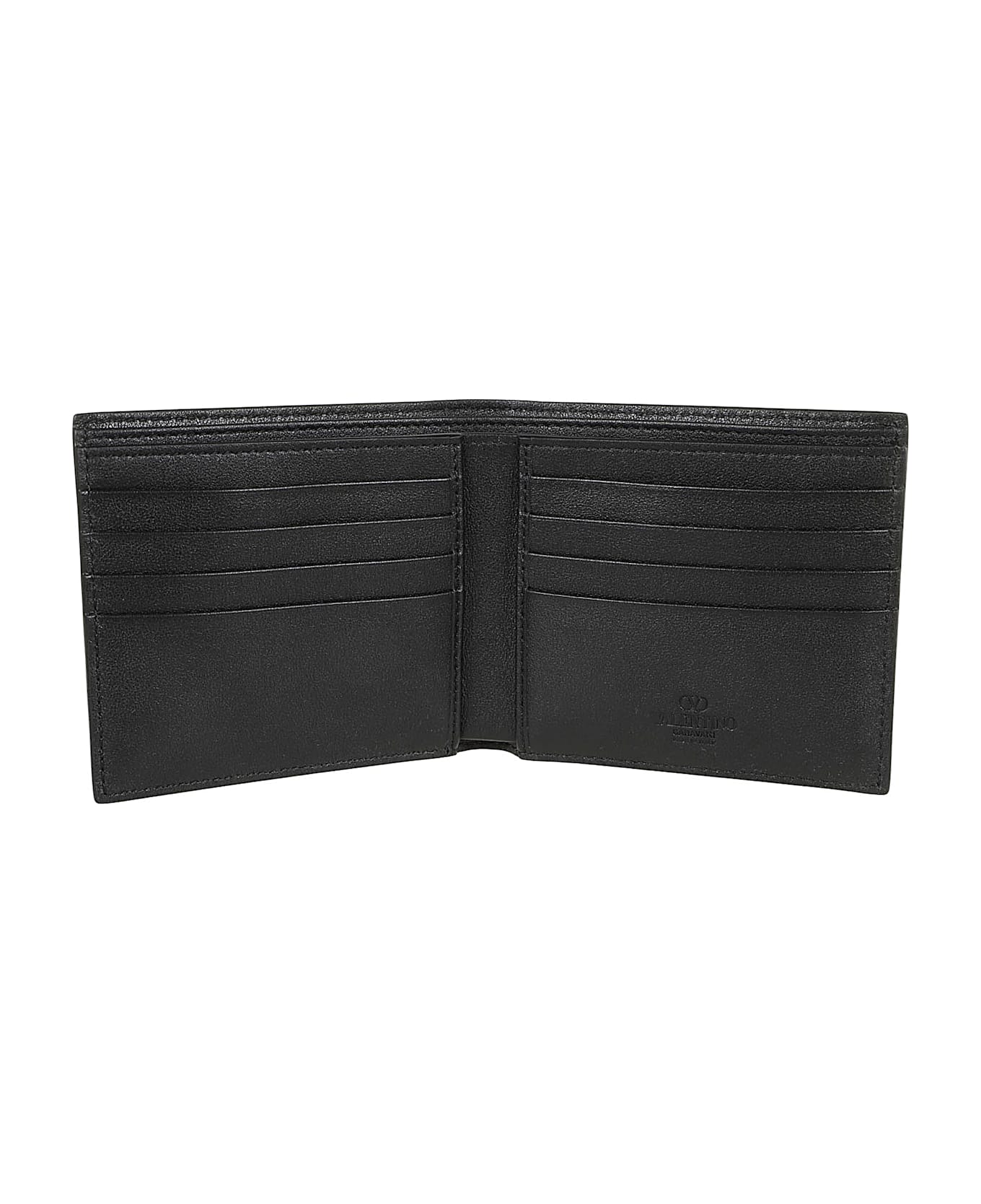 Valentino Garavani Billfold Wallet Only Card Vlogo The Bold Edition - C Marinen Nero