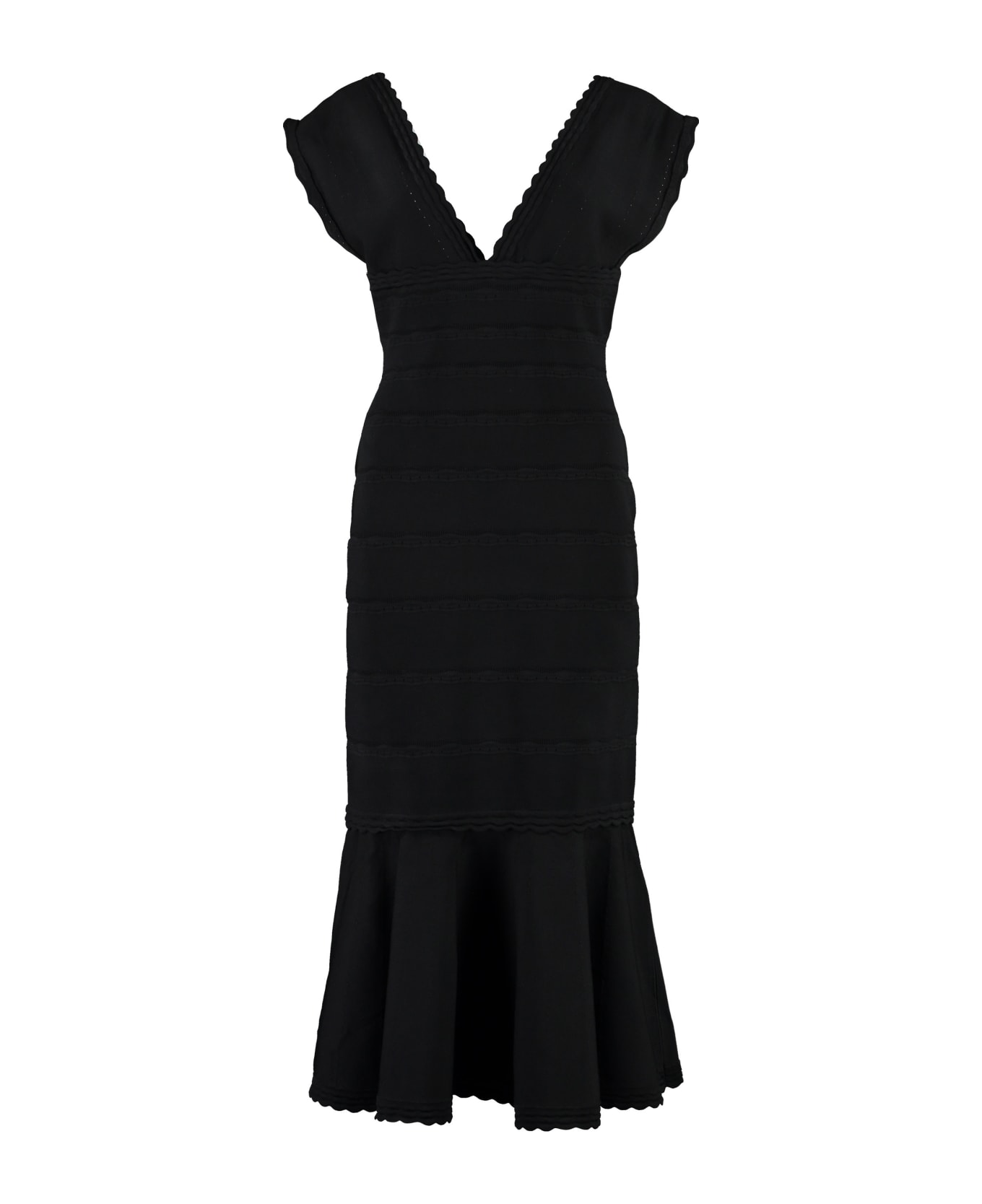 Victoria Beckham Flared Dress - black