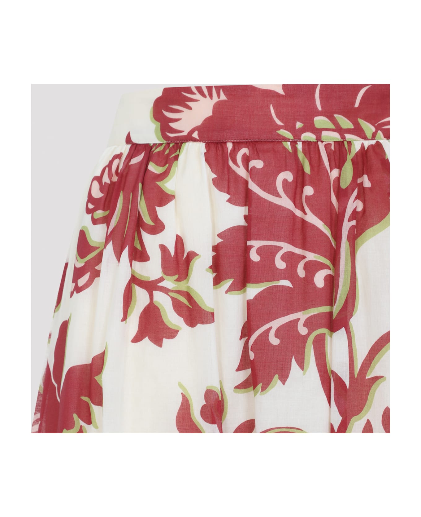 Etro Flounce Hem Maxi Skirt - Multi White