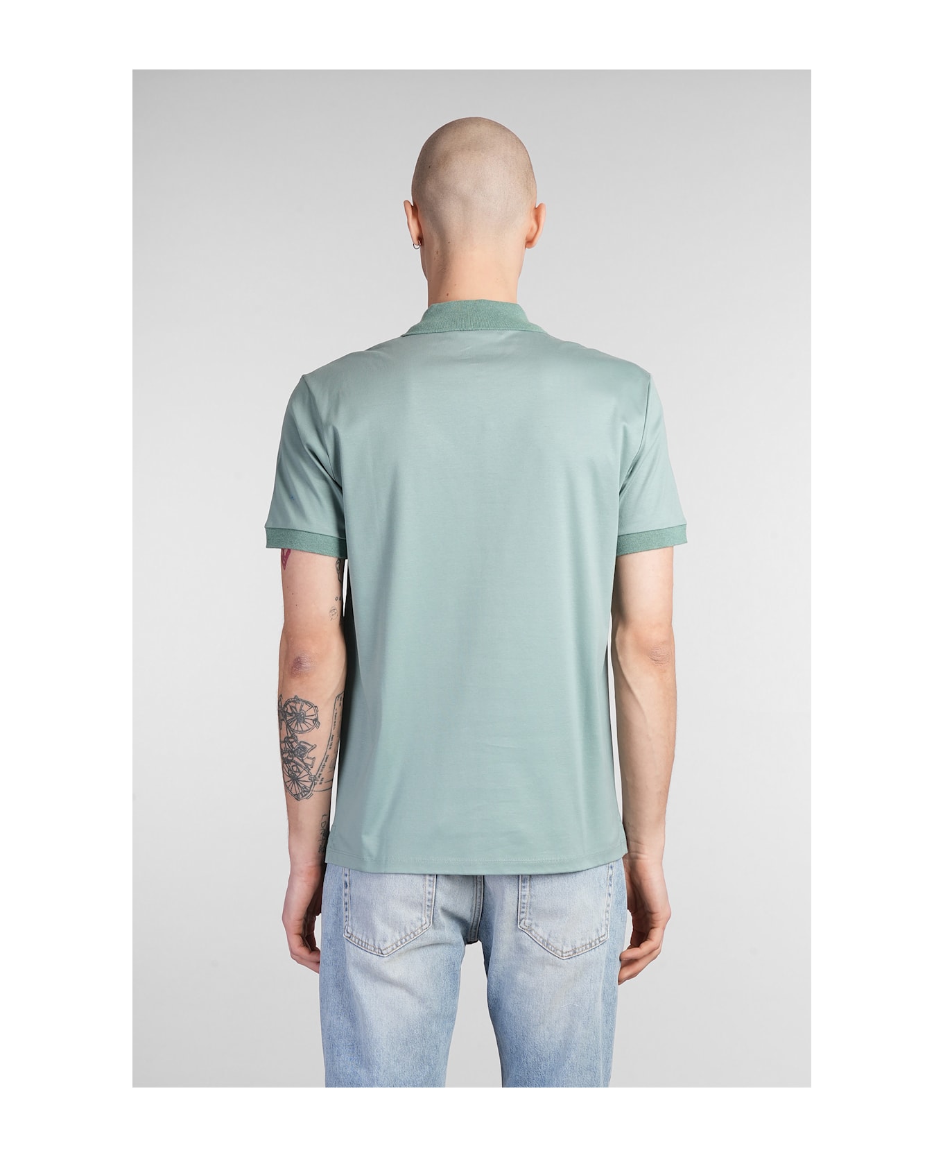 Lanvin Polo In Green Cotton - green