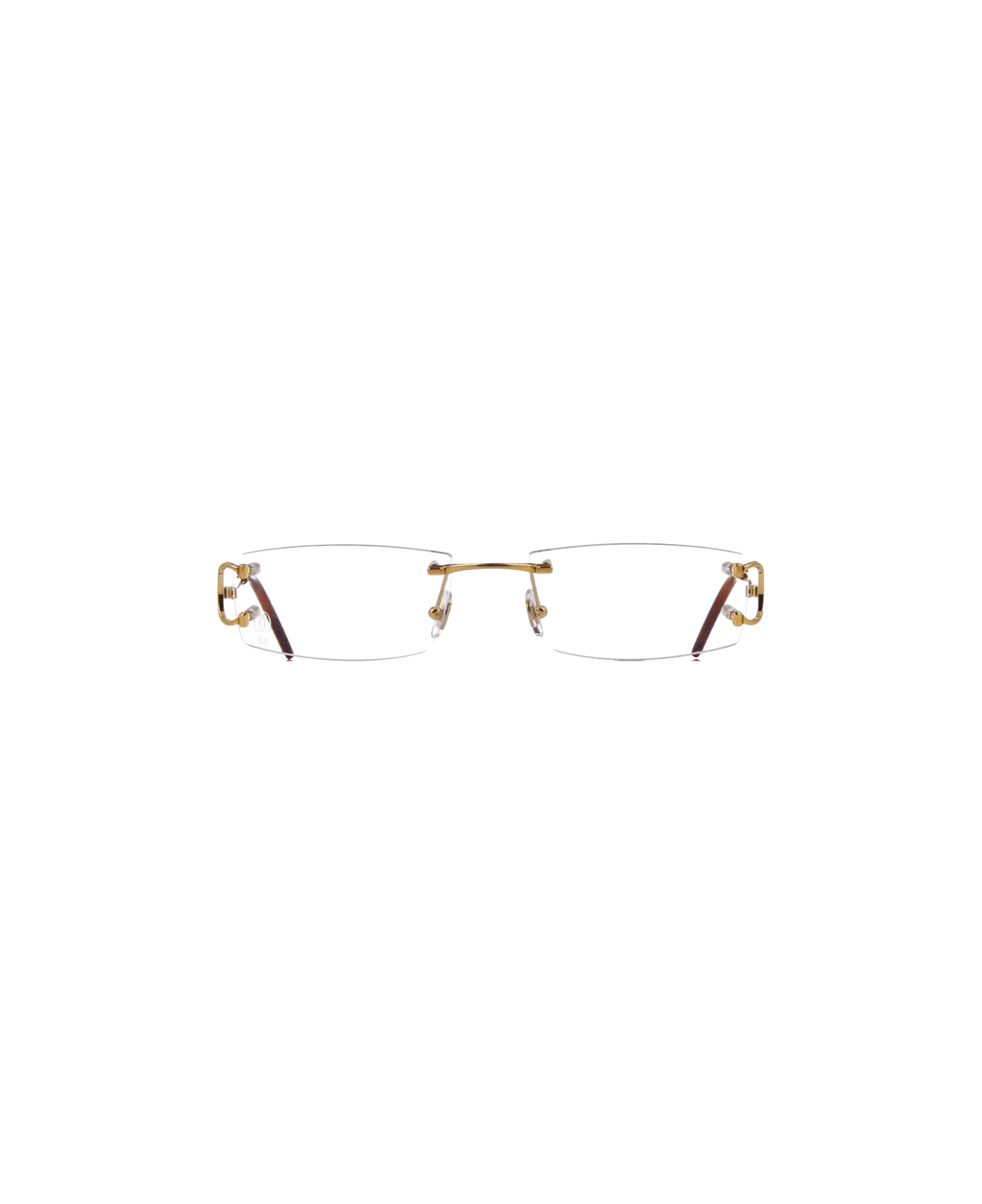 Cartier Eyewear Ct 0092 - Piccadilly - Gold Glasses アイウェア