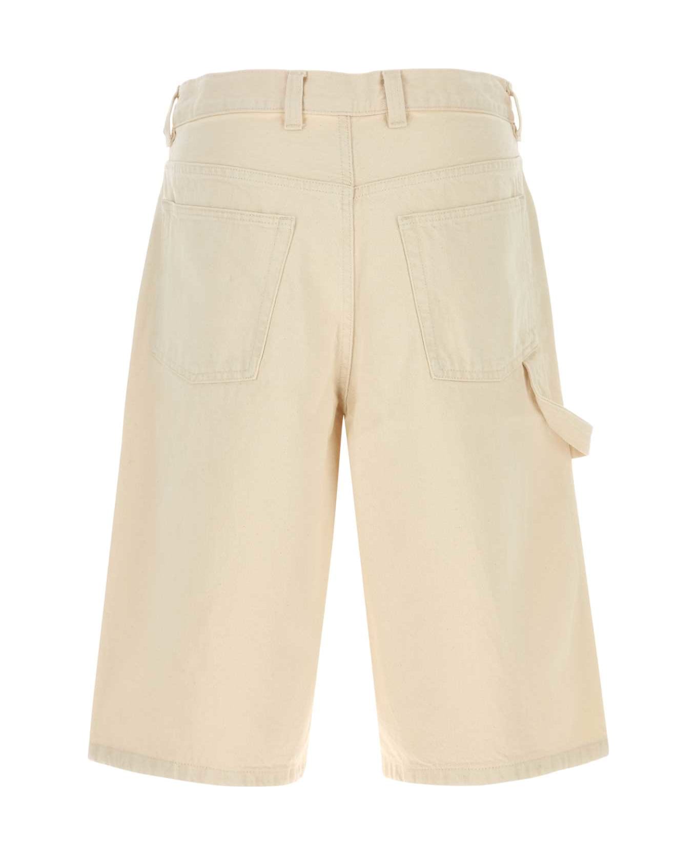 A.P.C. Sand Denim Westland Bermuda Shorts - Aad Ecru