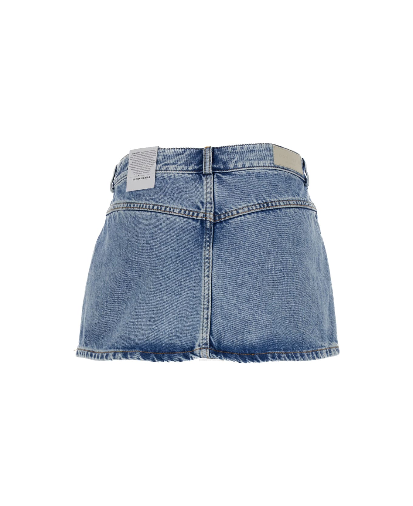 Icon Denim Gio Cargo Mini Skirt Low Rise - Blu