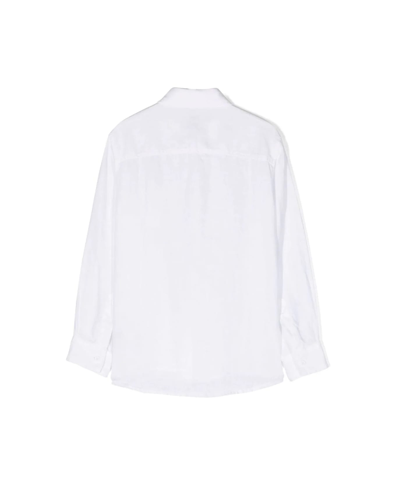 Il Gufo White Linen Shirt With Pocket - Bianco シャツ