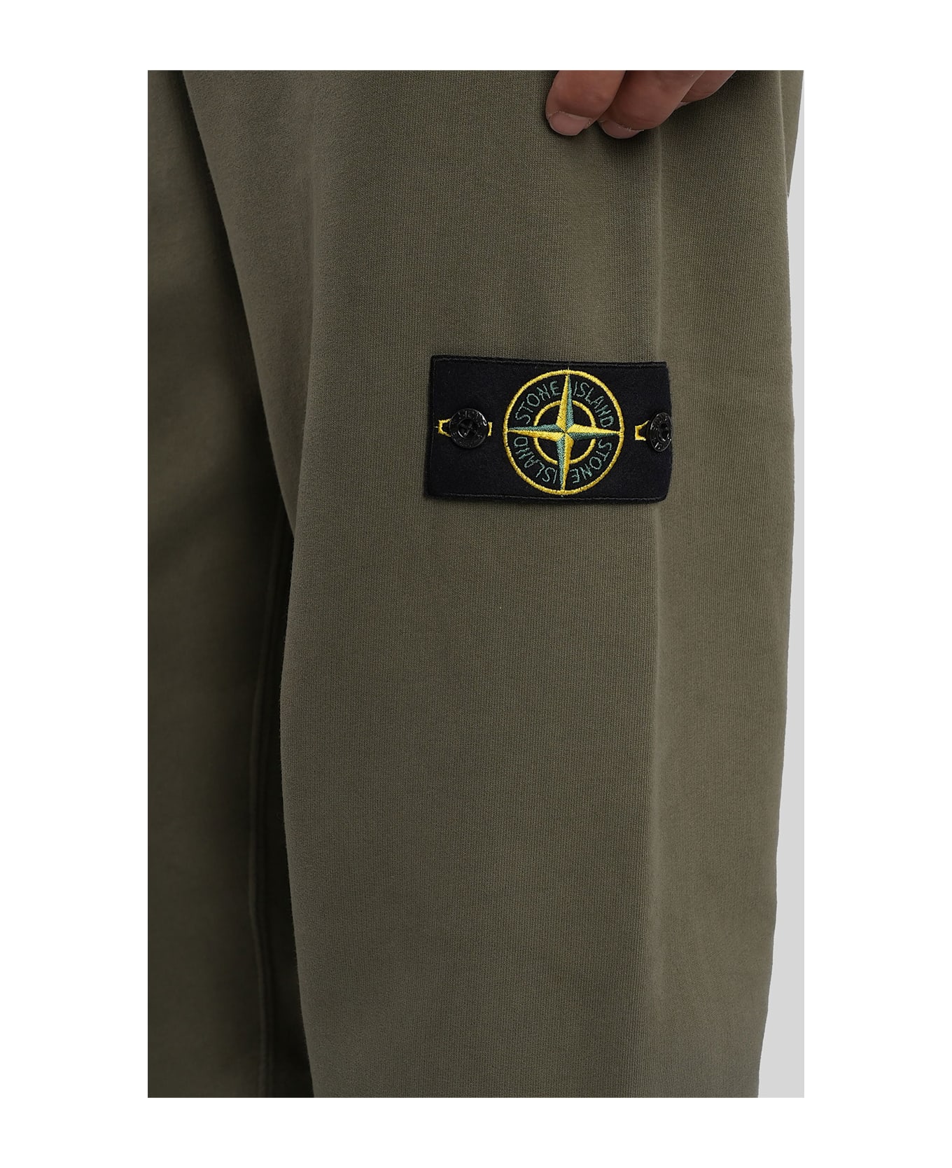 Stone Island Pants In Green Cotton - green