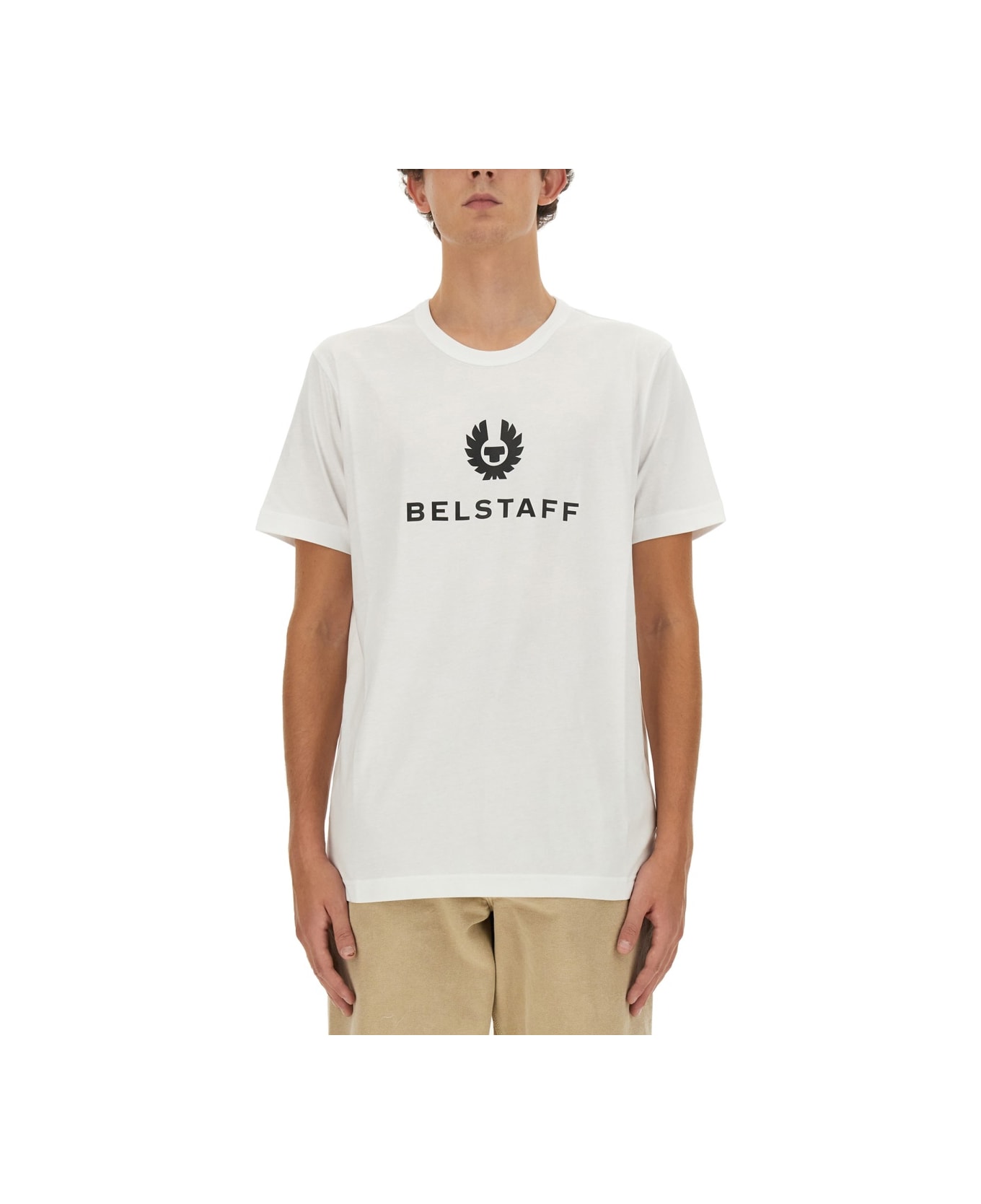 Belstaff T-shirt With Logo - WHITE