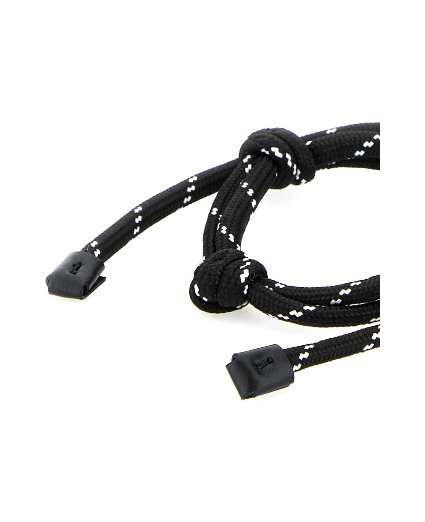 Miu Miu Black Fabric Bracelet - NERO