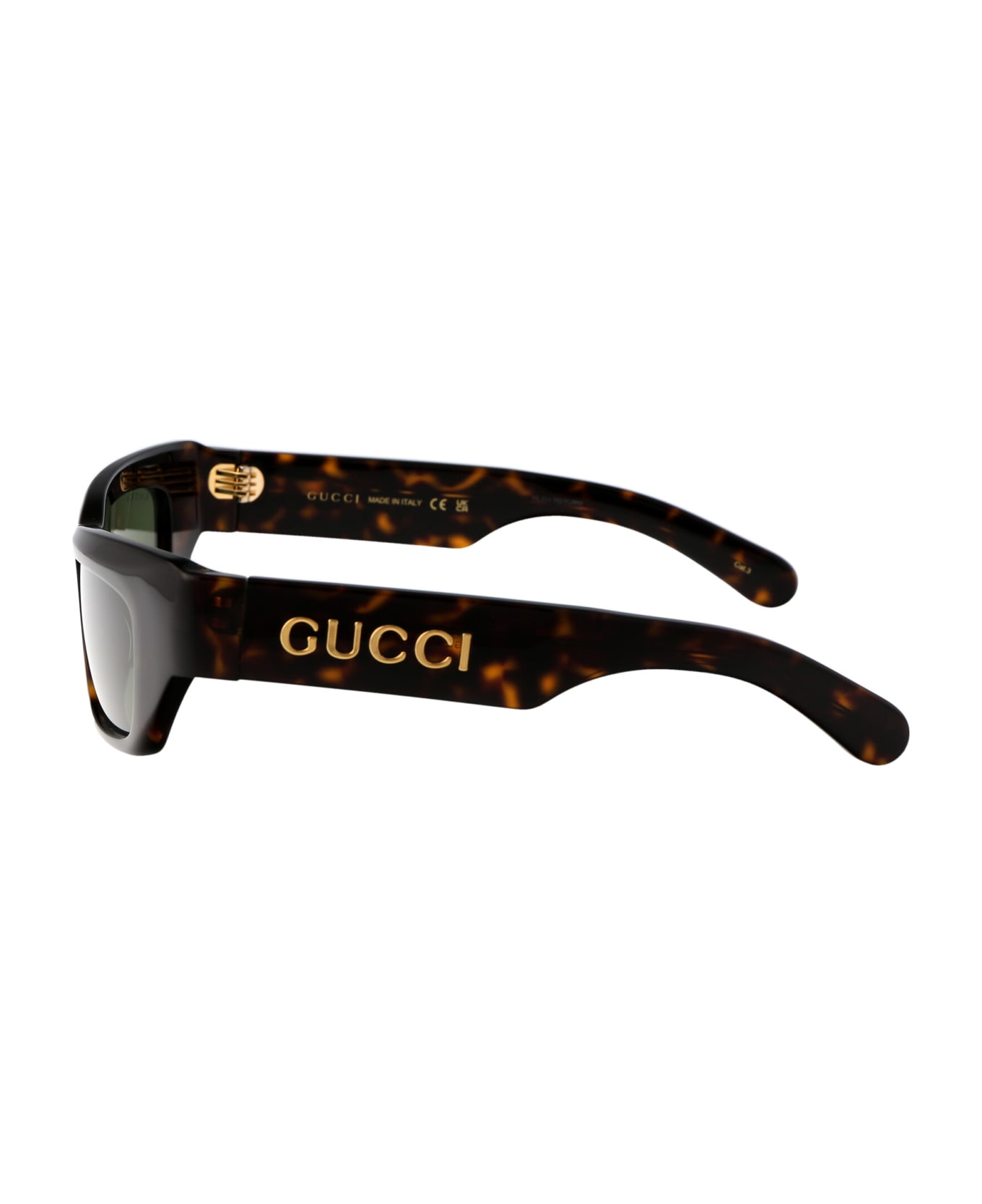 Gucci Eyewear Gg1296s Sunglasses - 004 HAVANA HAVANA GREEN