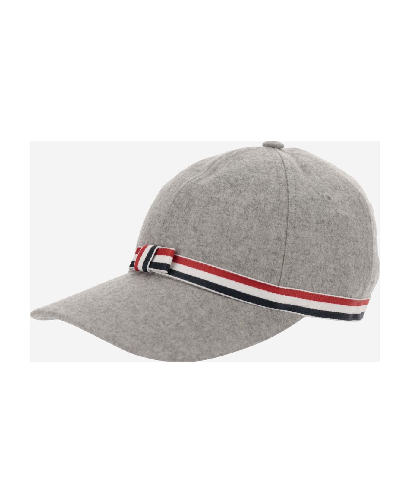 Thom Browne Wool Baseball Hat - Grey