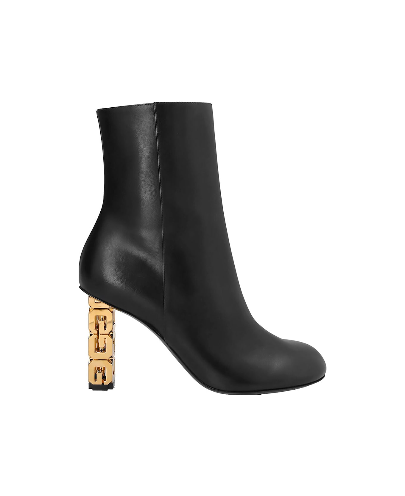 Givenchy G Cube Ankle Boots With Gold-tone Logo Heel - Black ブーツ
