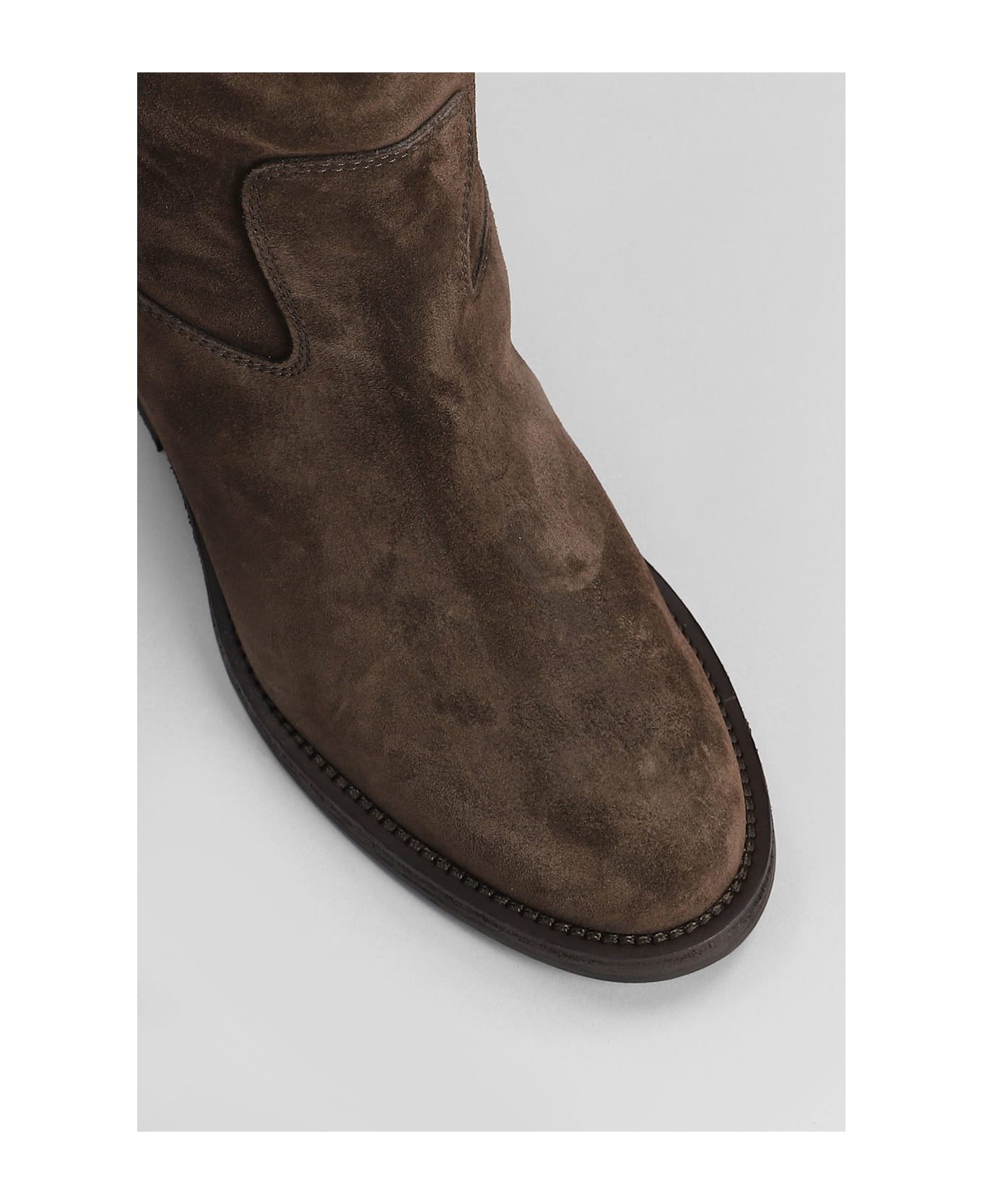 Via Roma 15 In Dark Brown Suede - dark brown