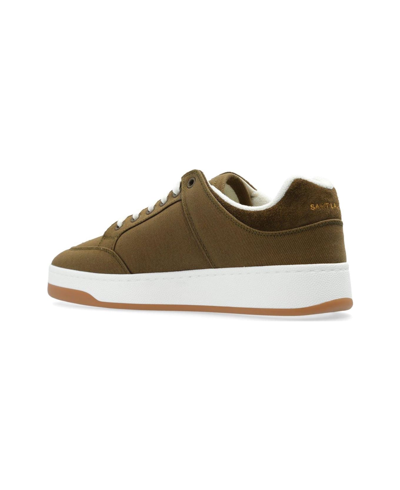 Saint Laurent Sl/61 Lace-up Sneakers - CACTUS/MILITARY GREE