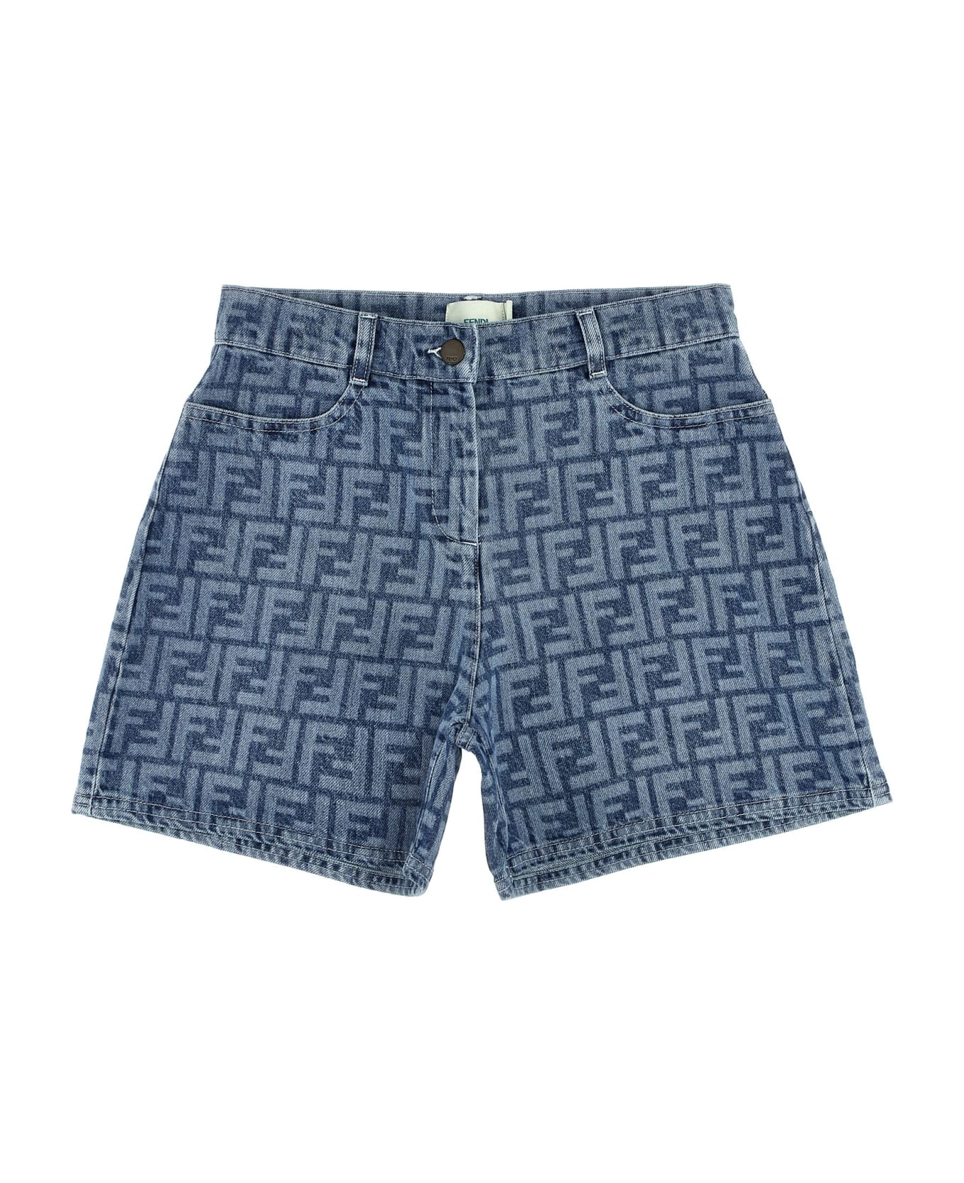 Fendi 'ff' Shorts - Light Blue