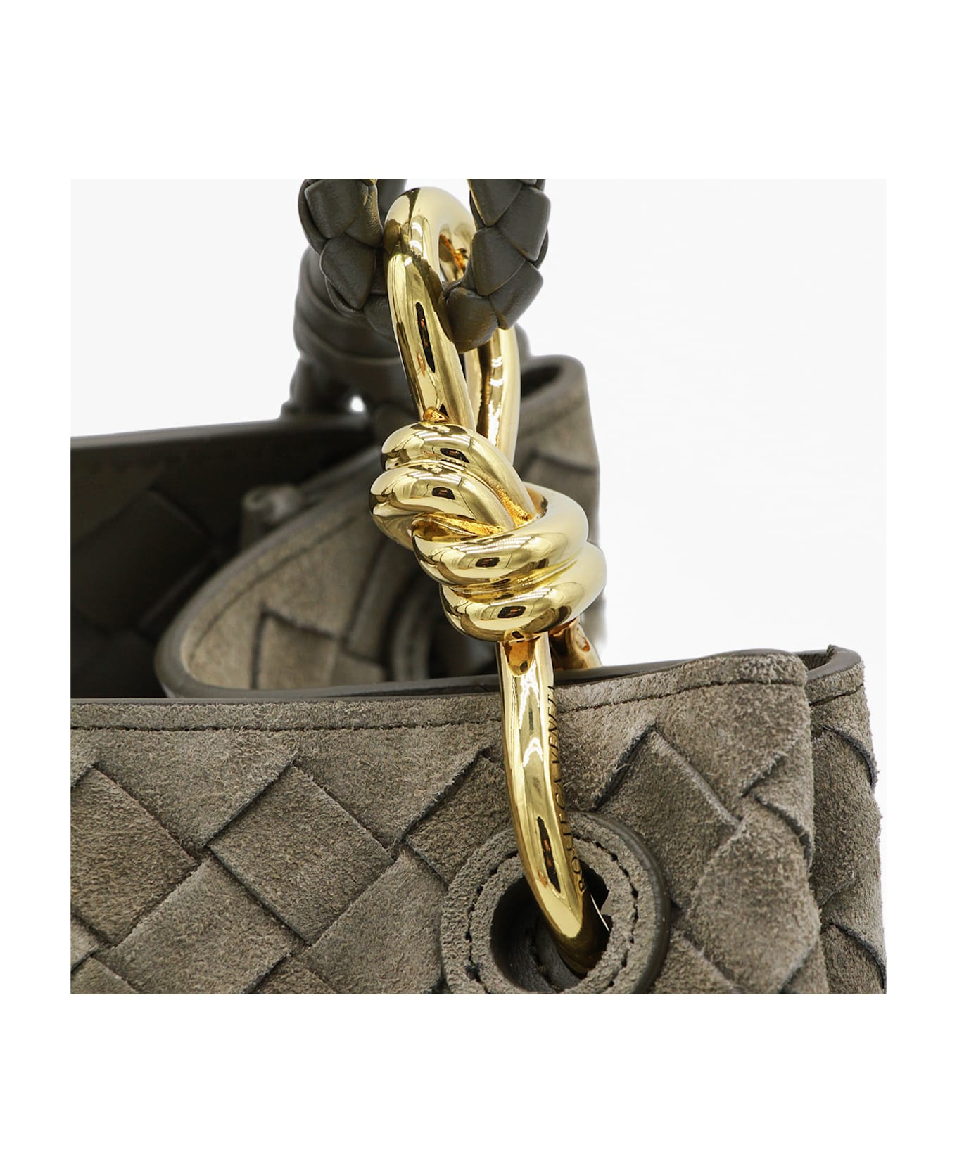 Bottega Veneta Green Leather Parachute Large Top Handle Bag - CYPRESS