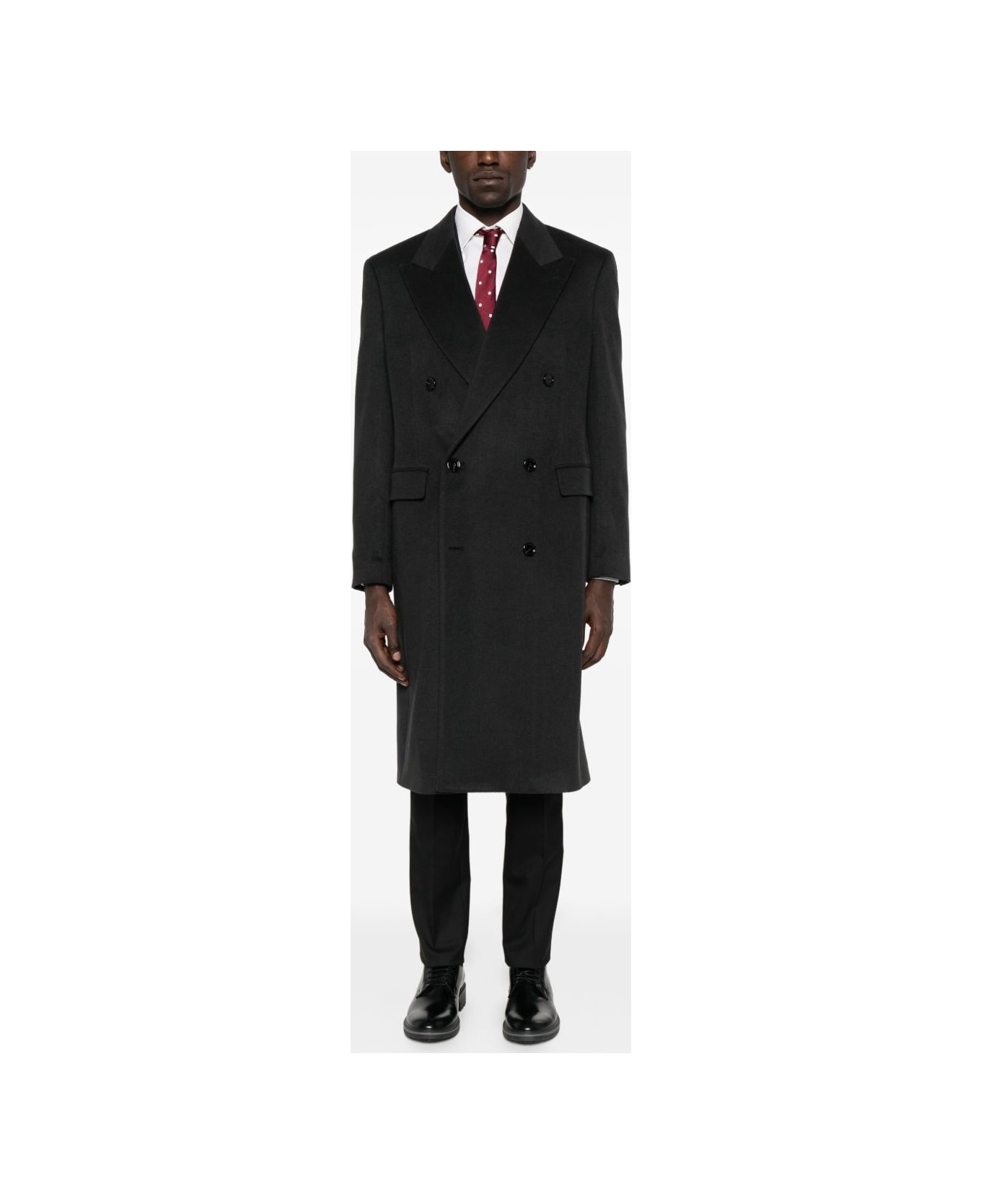 Lardini Coat Grey Double-breasted - Grey