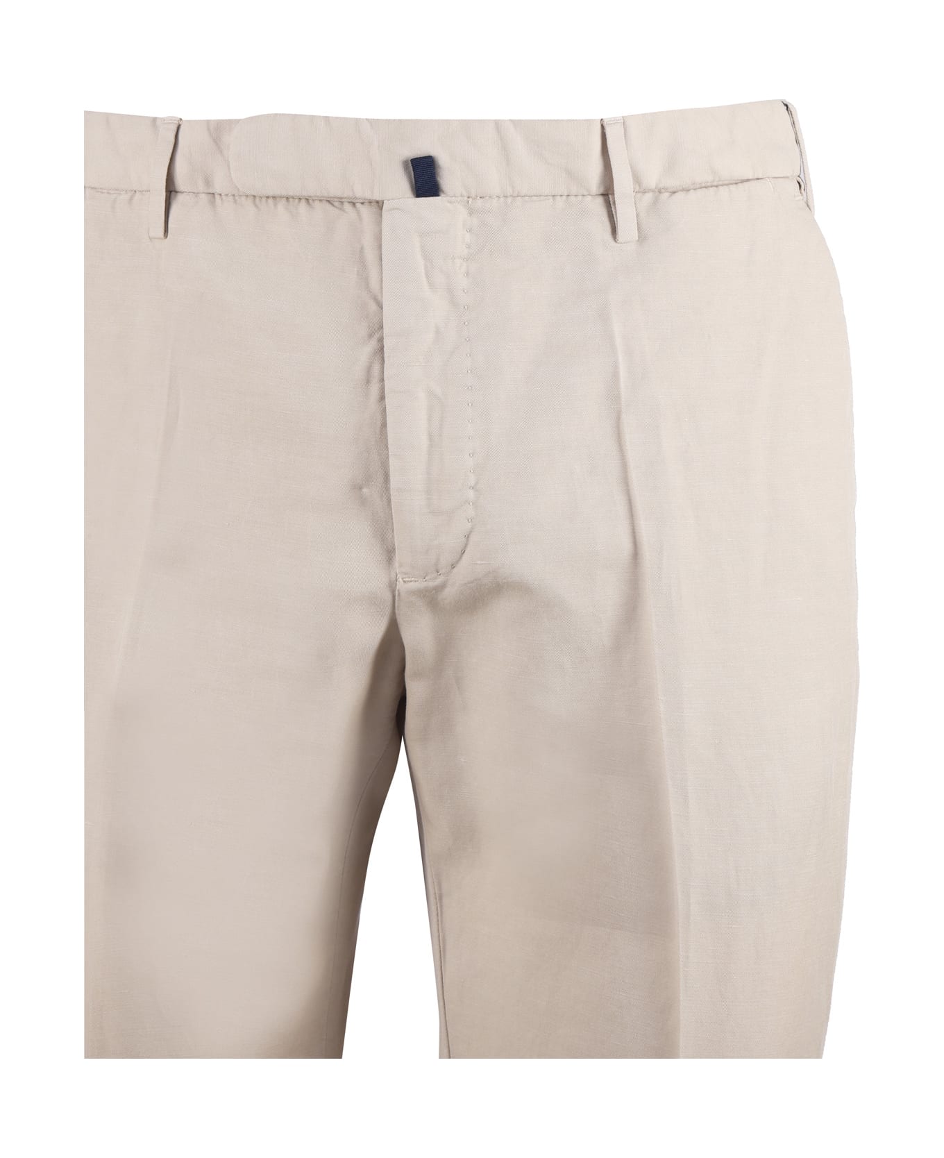 Incotex Trousers In Cotton Blend Twill - Beige