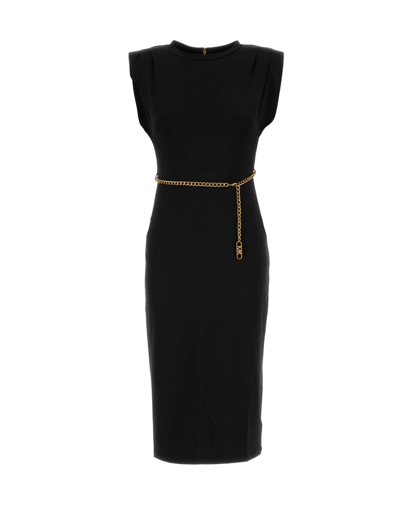 Michael Kors Black Jersey Dress - BLACK