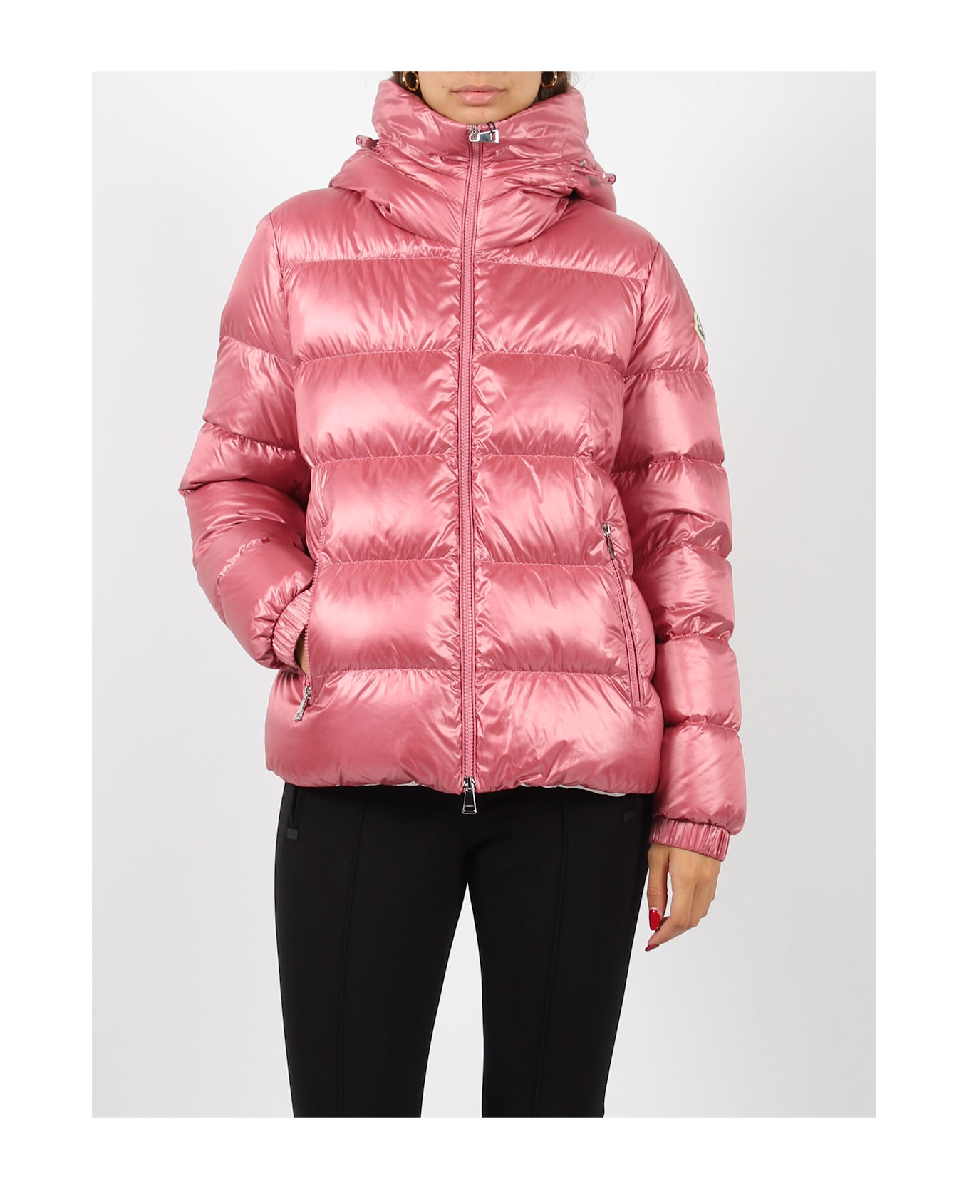 Moncler Biron Hooded Down Jacket - Pink & Purple