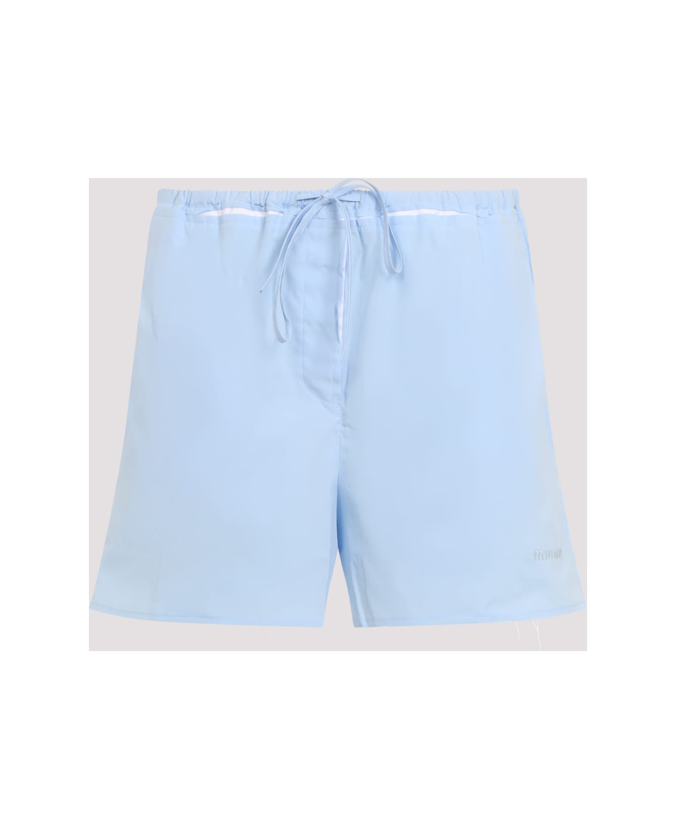Miu Miu Cotton Shorts - Cielo