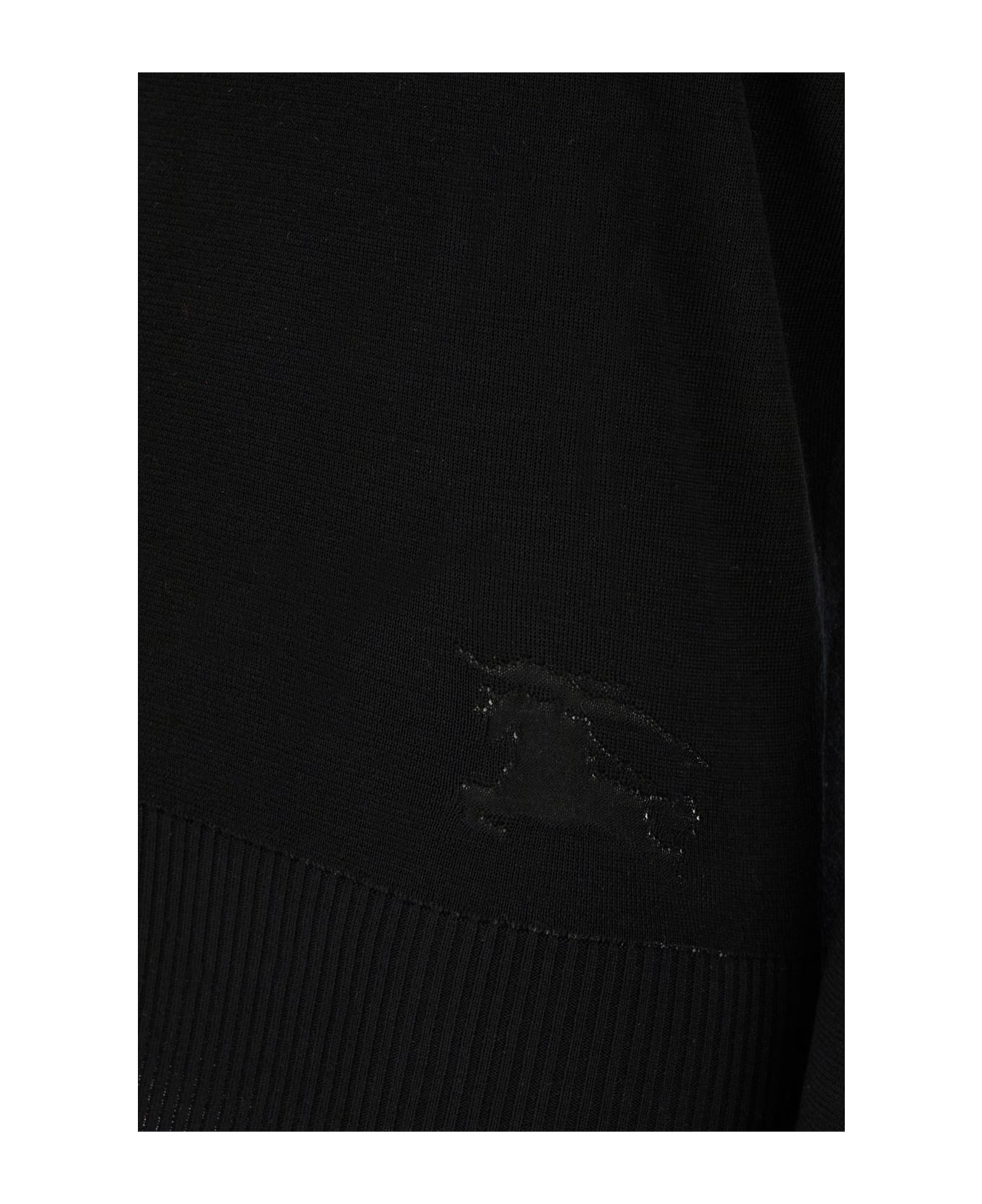 Burberry Black Wool Sweater - BLACK