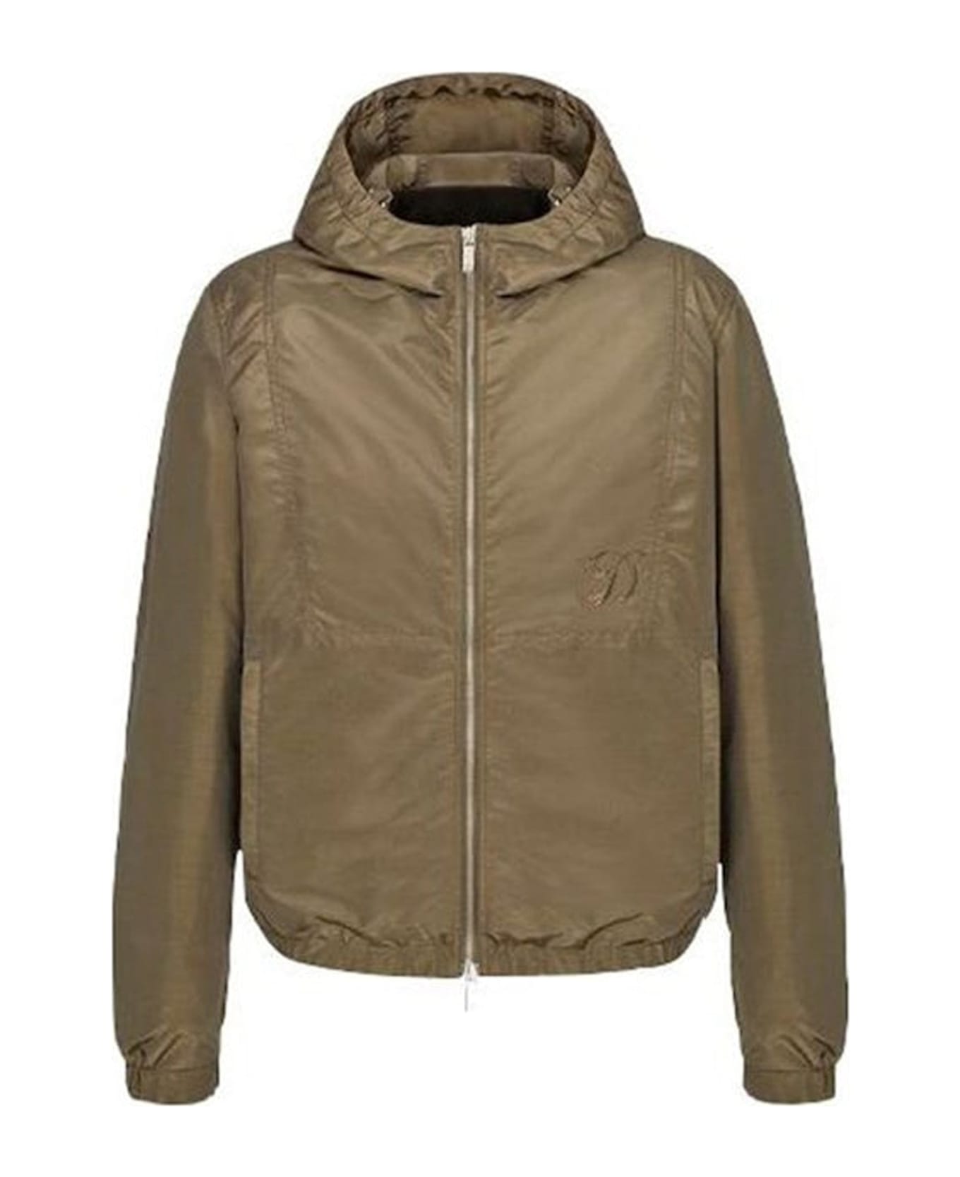 Dior X Kenny Scharf Embroidered Logo Hooded Jacket - Green ジャケット