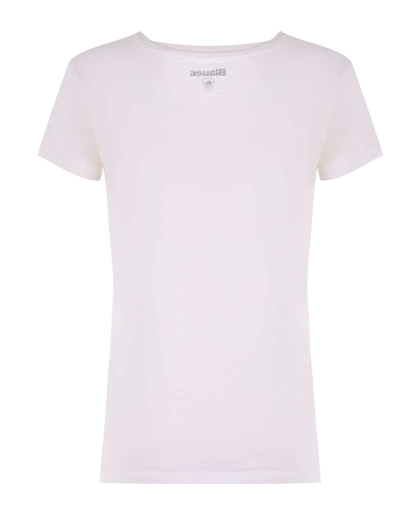 Blauer T-shirt Blauer In Cotone Bianco - Bianco Tシャツ